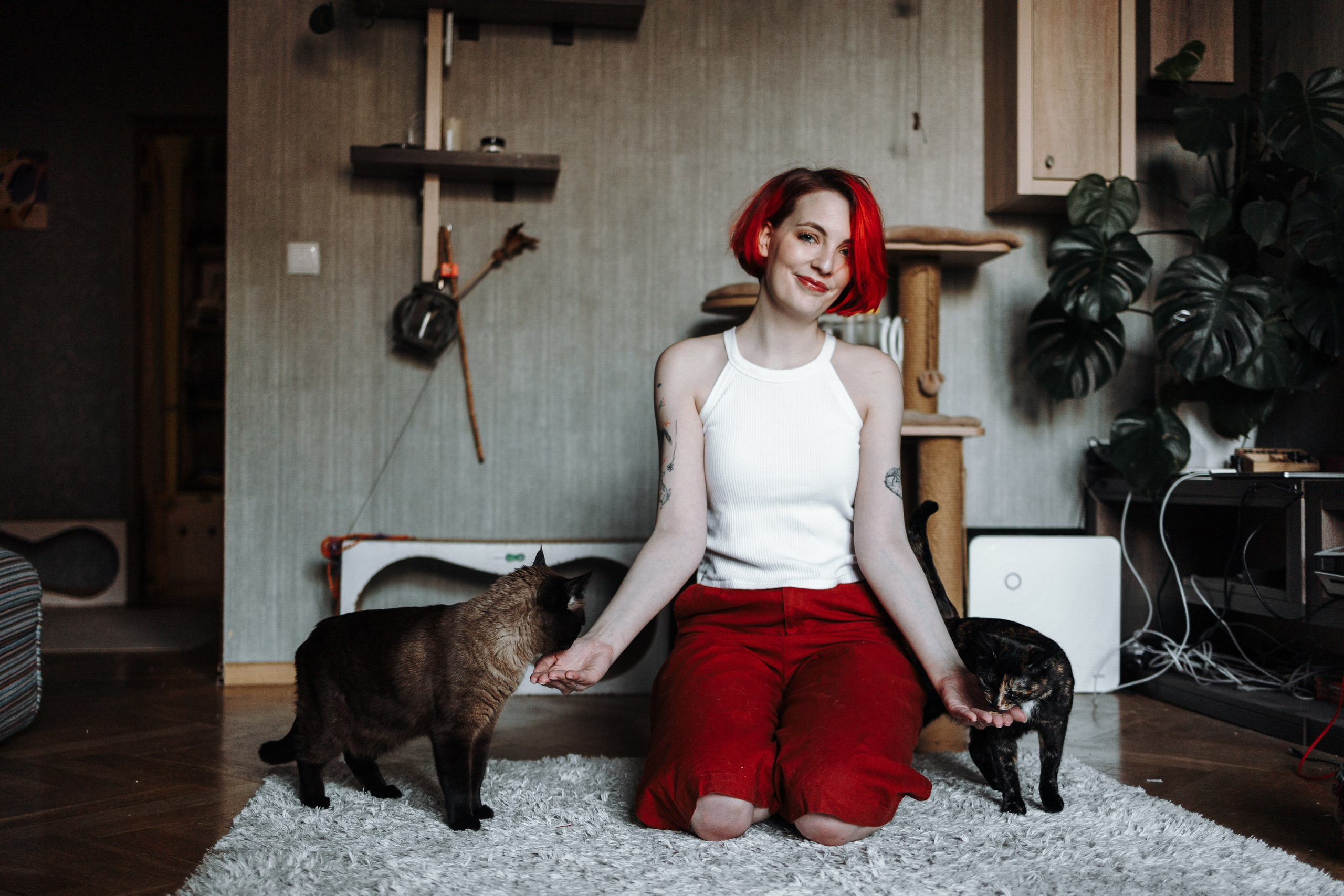 Саша и ее хвосты. Фотограф — Анималист | Санкт-Петербург