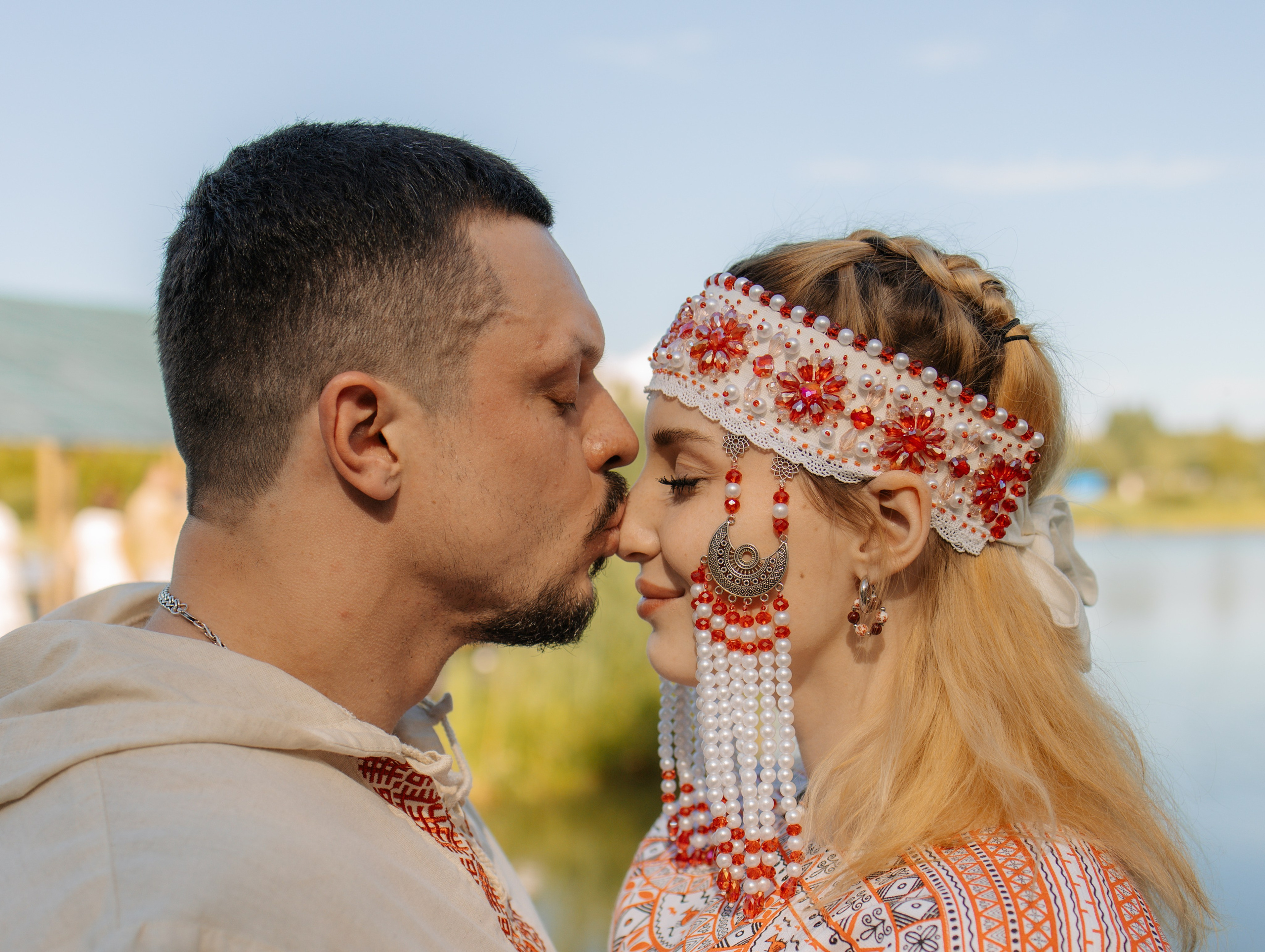Яркая летняя свадьба в русском стиле Александр и Яна. Фотограф Углич и Ярославль Ольга Тятюшкина