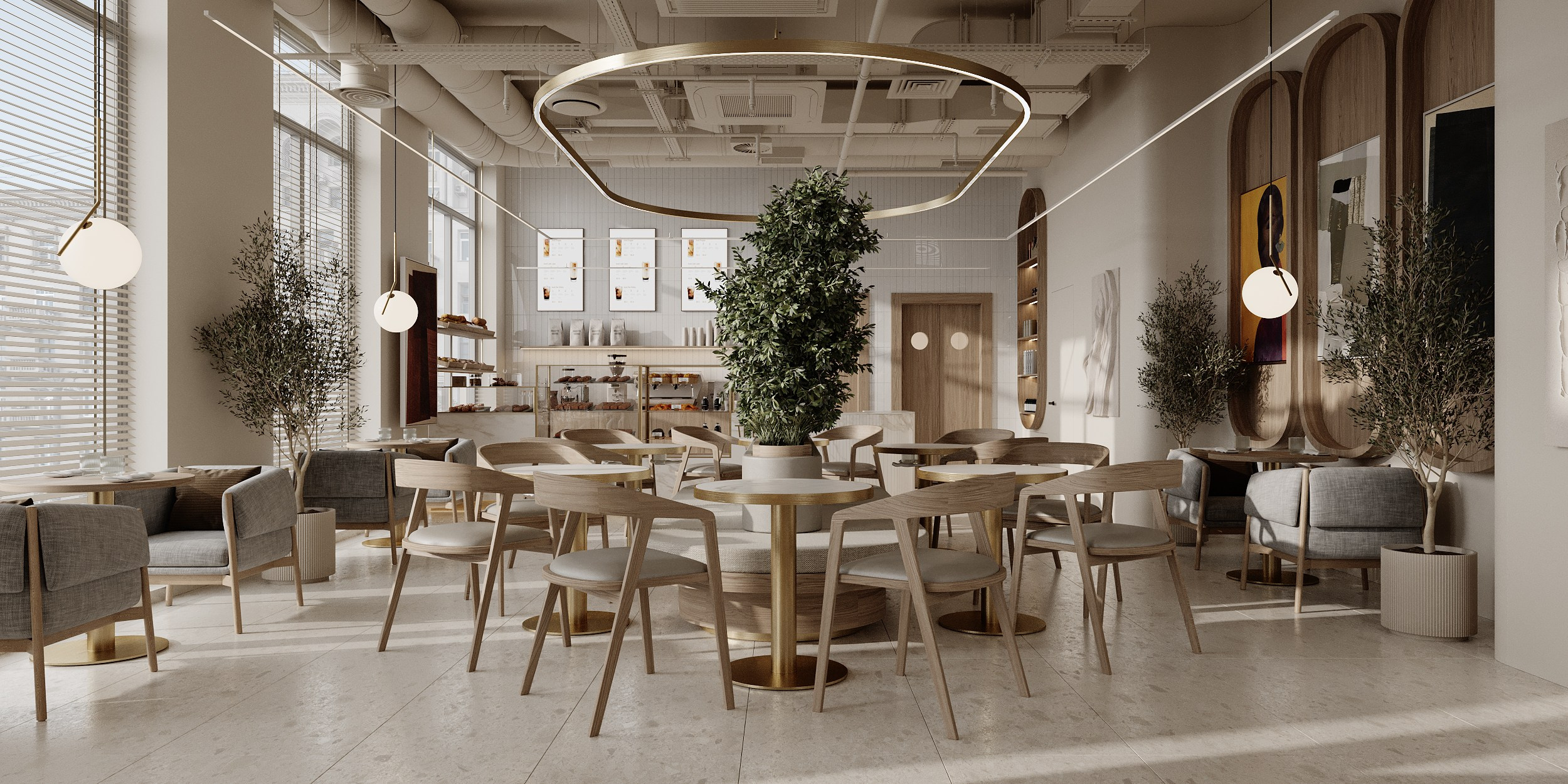 Интерьер кафе в современном стиле. Дизайн интерьера Санкт-Петербург | Москва | Калининград