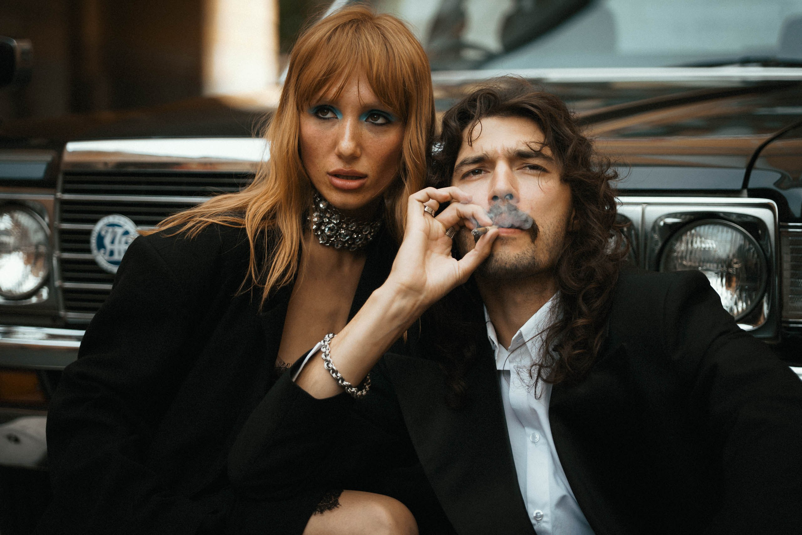 Neon Sin — editorial-съёмка пары в Санкт-Петербурге