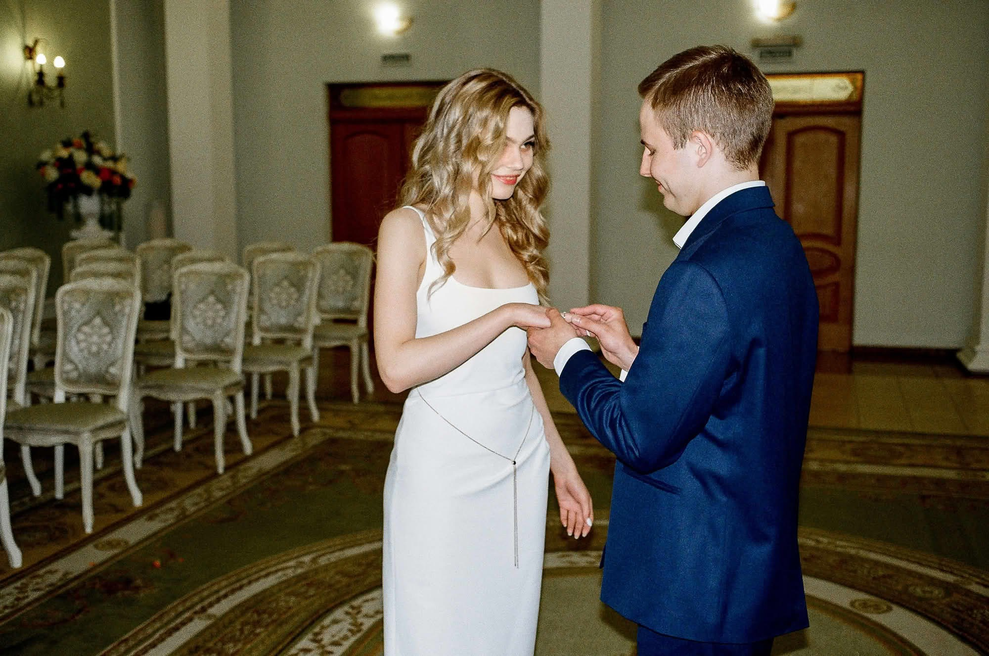 Съёмка на плёнку на свадьбе в Санкт-Петербурге
