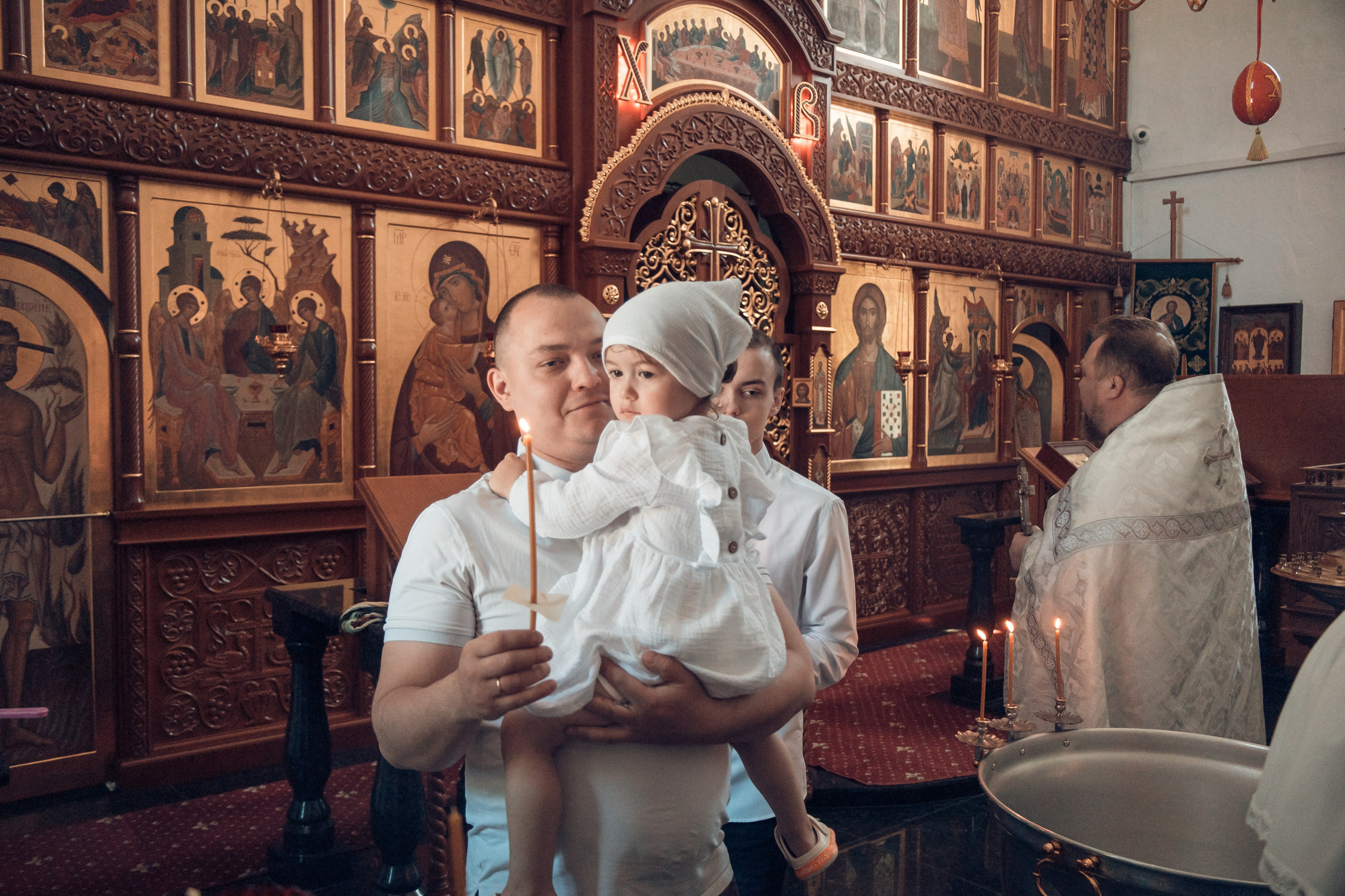 Таинство Крещения Киры. Благовещенская церковь. Семейный фотограф в Рязани и Рязанской области