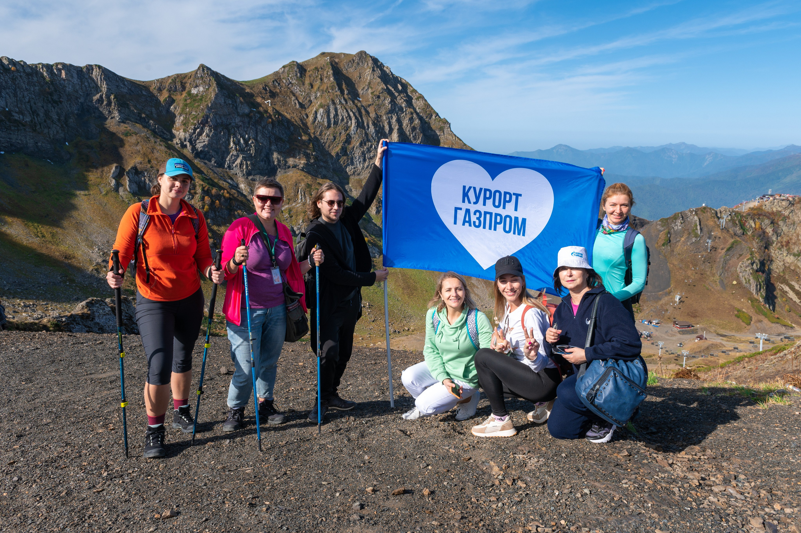 Хайкинг по трем курортам Красной Поляны 2022. Репортажный фотограф в Красной Поляне и Сочи Павлюченко Екатерина