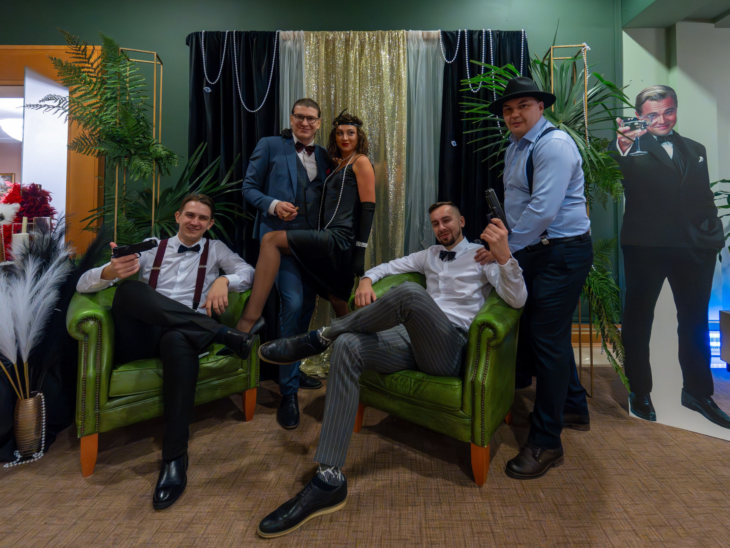 Новый год в стиле Great Gatsby. Репортажный фотограф в Красной Поляне и Сочи Павлюченко Екатерина