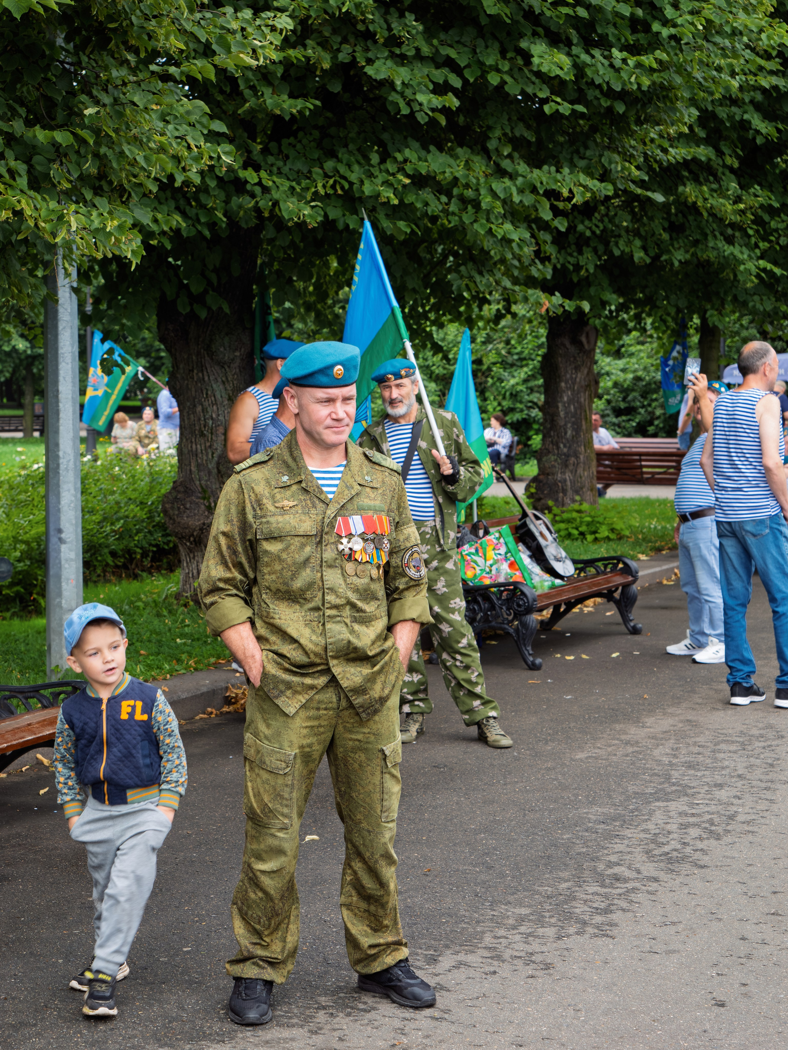 Празднование 95-летия ВДВ в парке горького 2 августа 2025 гола. Фотограф Никифоров-Гордеев Сергей. Москва и МО