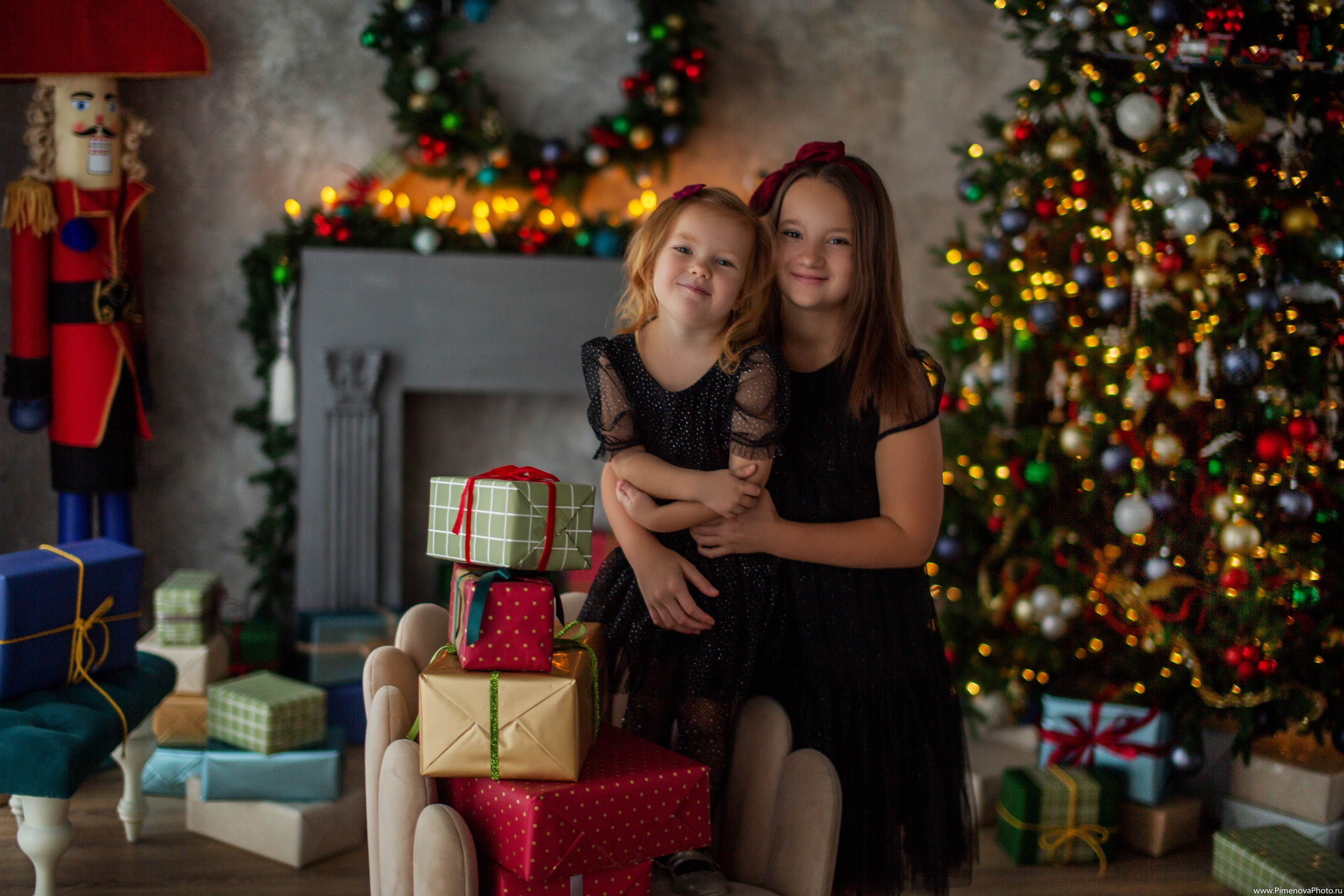 Новогодняя сказка Вари и Маруси, 2024. Семейный и детский фотограф в Петрозаводске