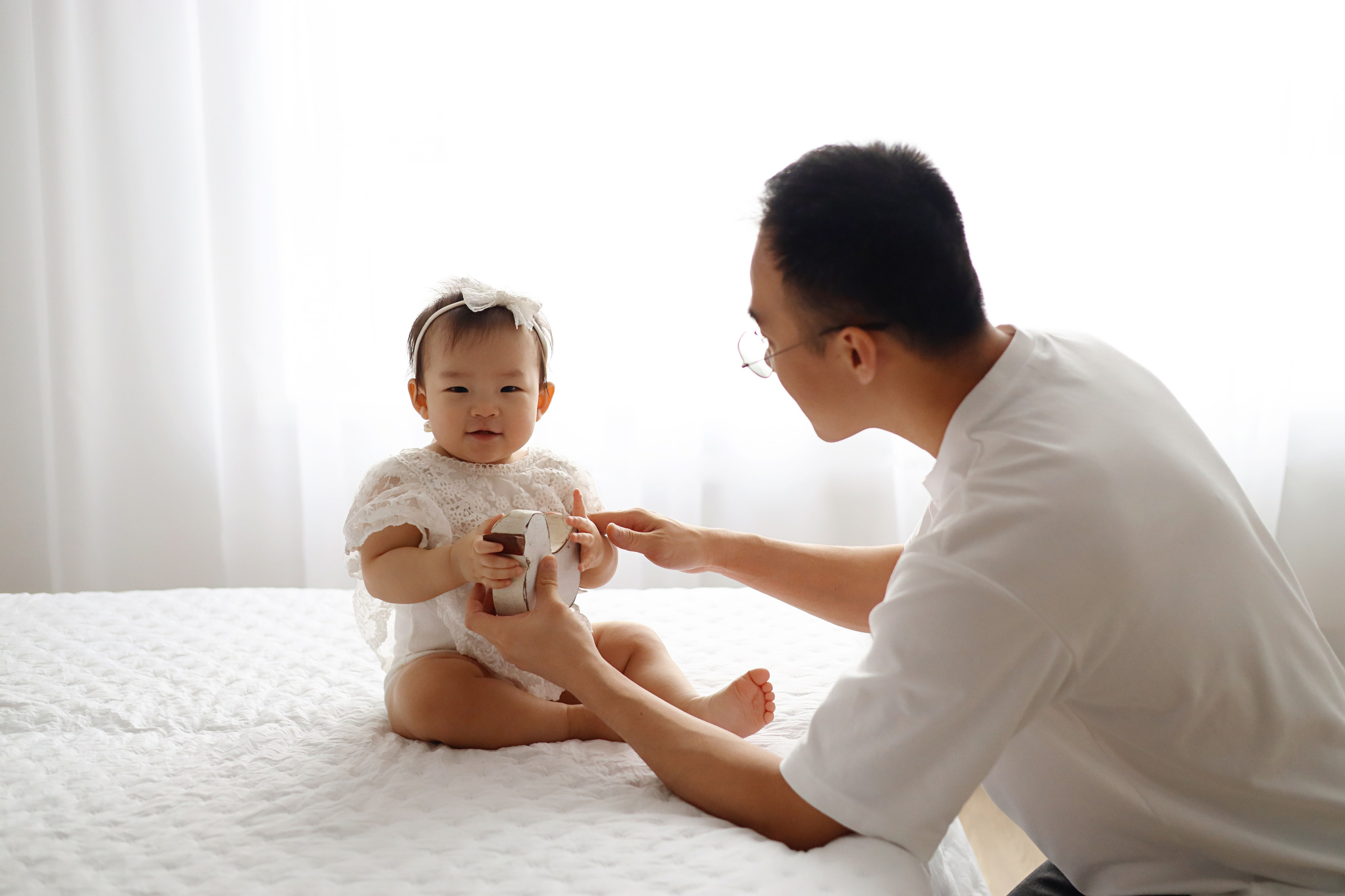 Фотосъемка одного годика Валерии. Фотограф новорожденных Москва. Ньюборн фотограф Москва