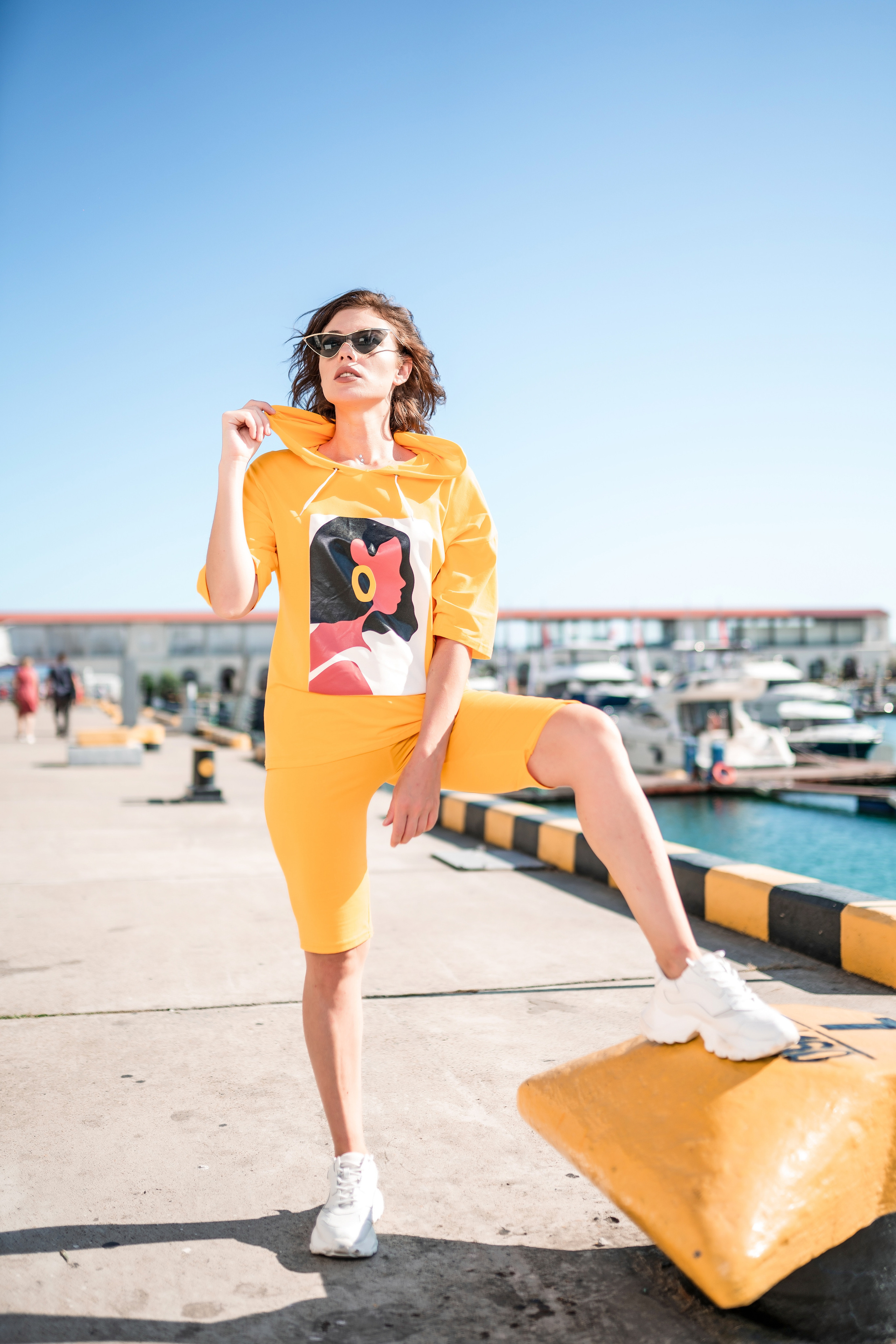 Сьемка модели морпорт Сочи. Фотограф Сочи