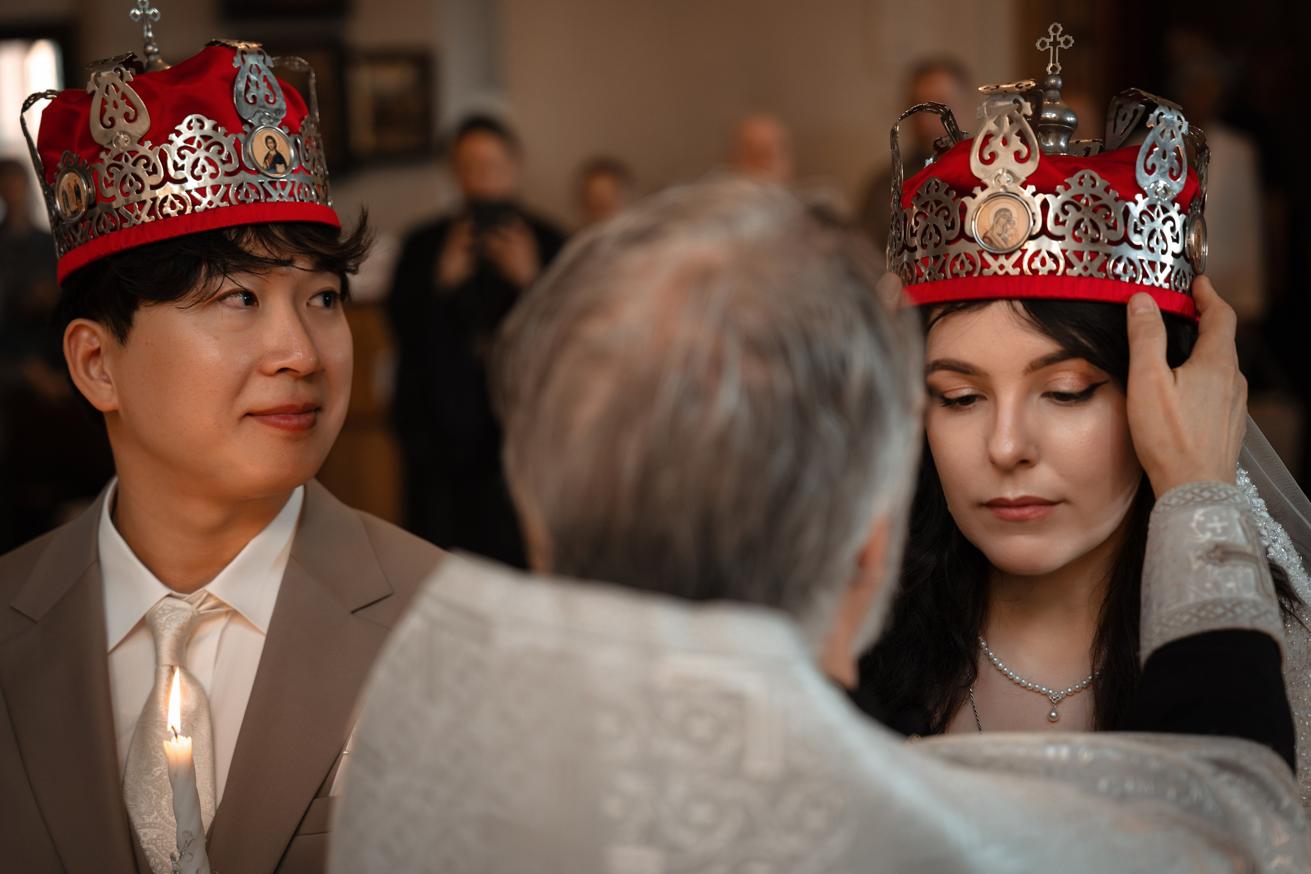 Венчание Марии и Ивана. Фото- и видеосъёмка крещения и венчания. Фотограф на крещение Москва