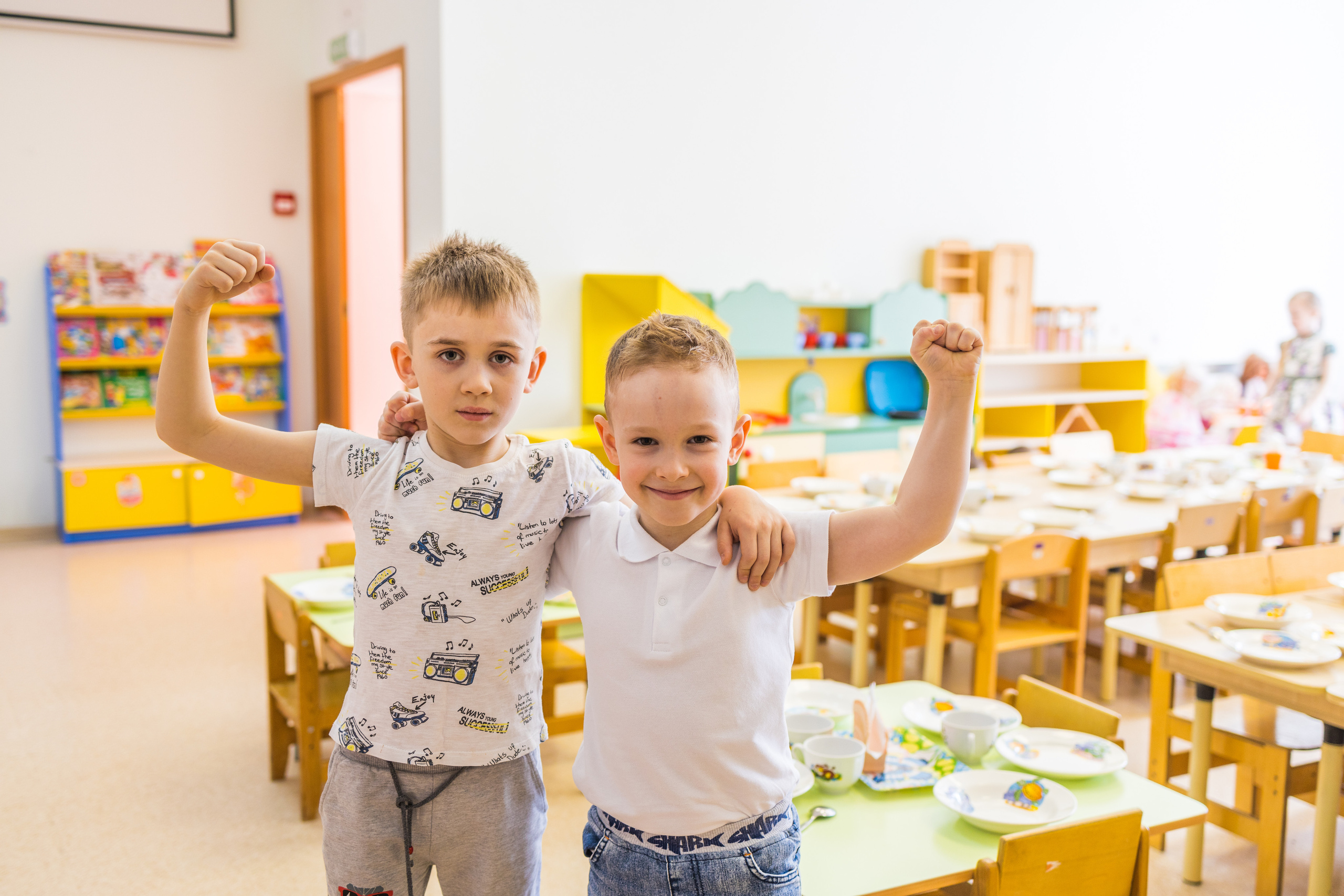 Фотосессия в детском саду для фотоальбомов. Репортажный и студийный фотограф в Москве — Софи