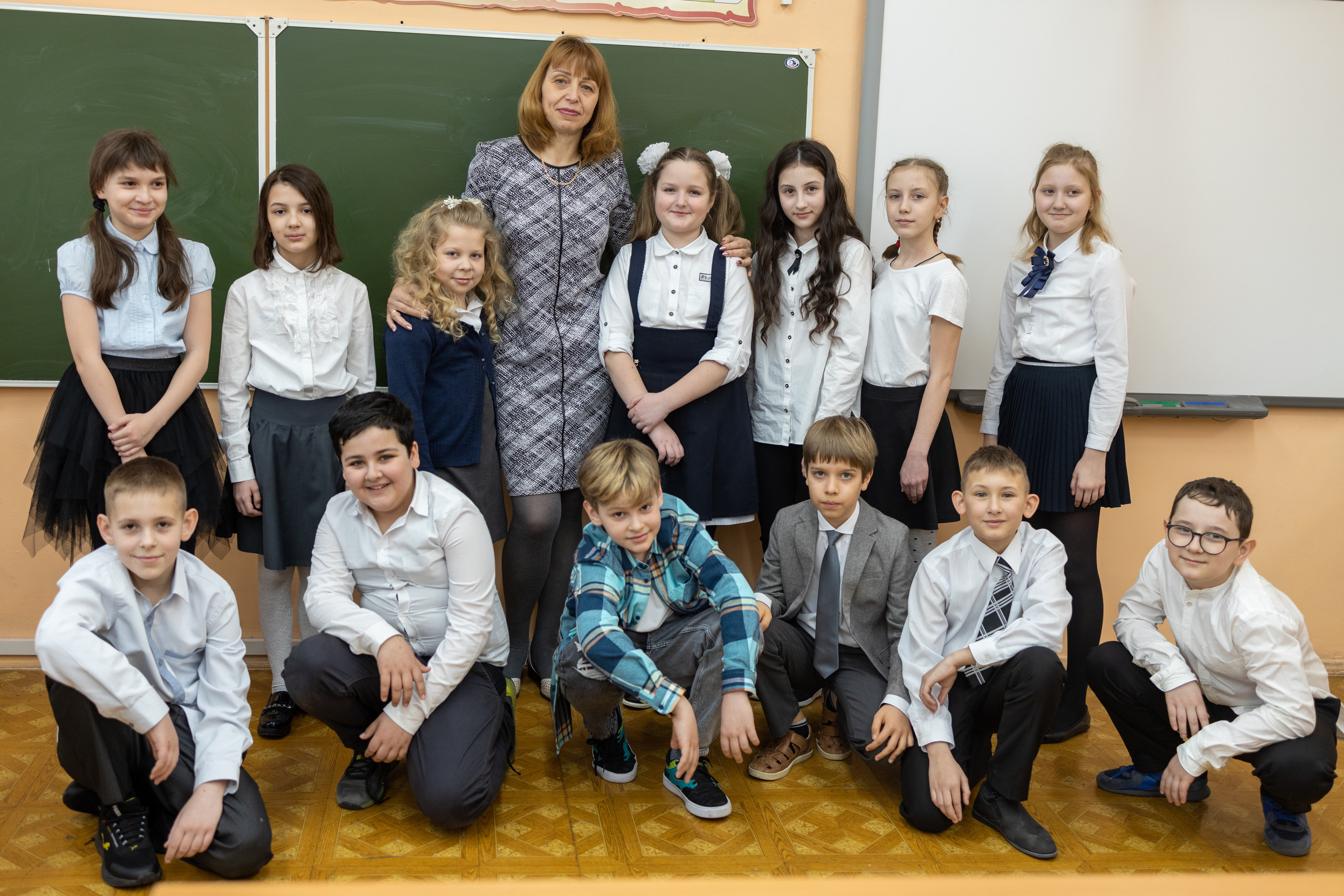 Съёмка в школе (4 класс). Репортажный и студийный фотограф в Москве — Софи