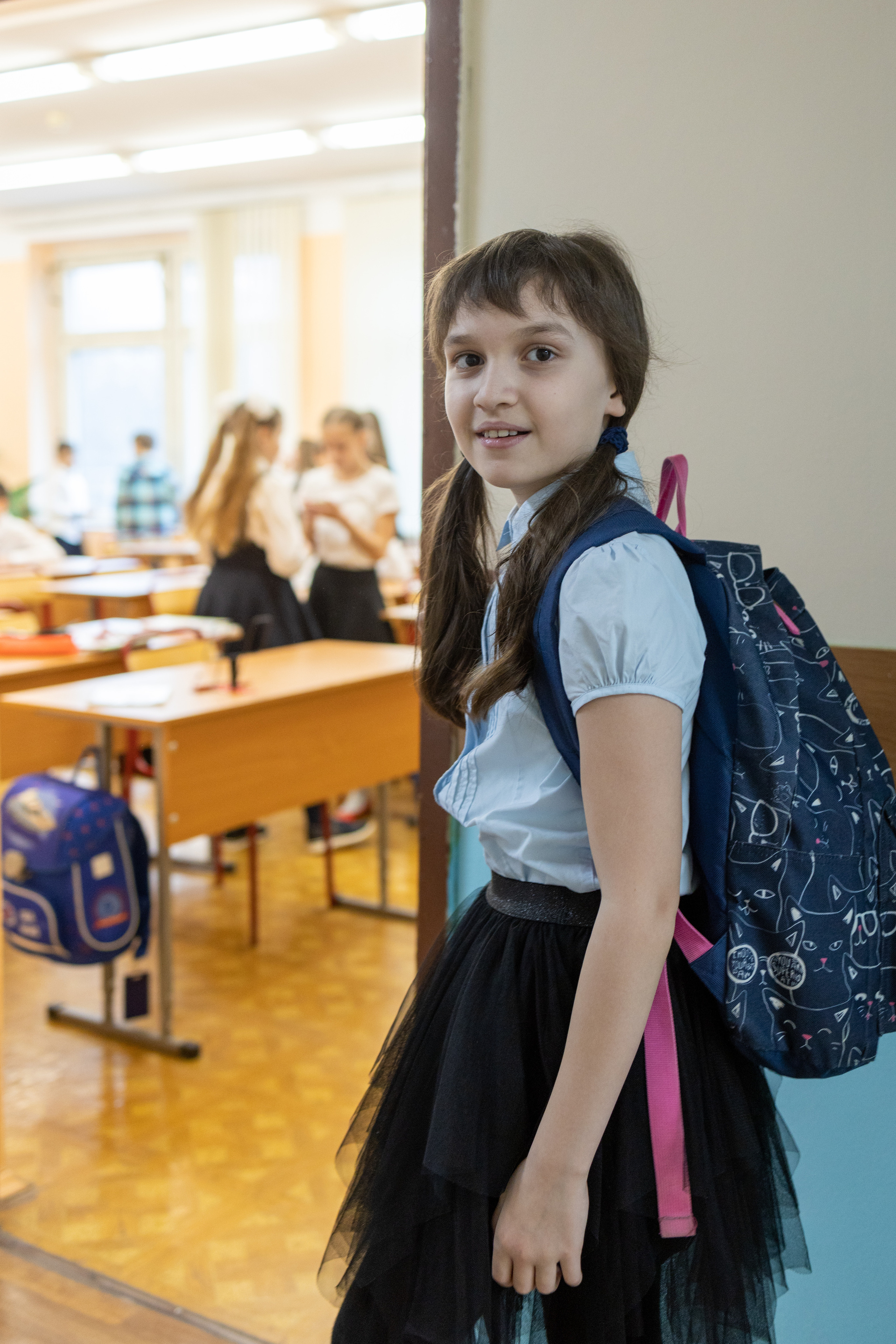 Съёмка в школе (4 класс). Репортажный и студийный фотограф в Москве — Софи