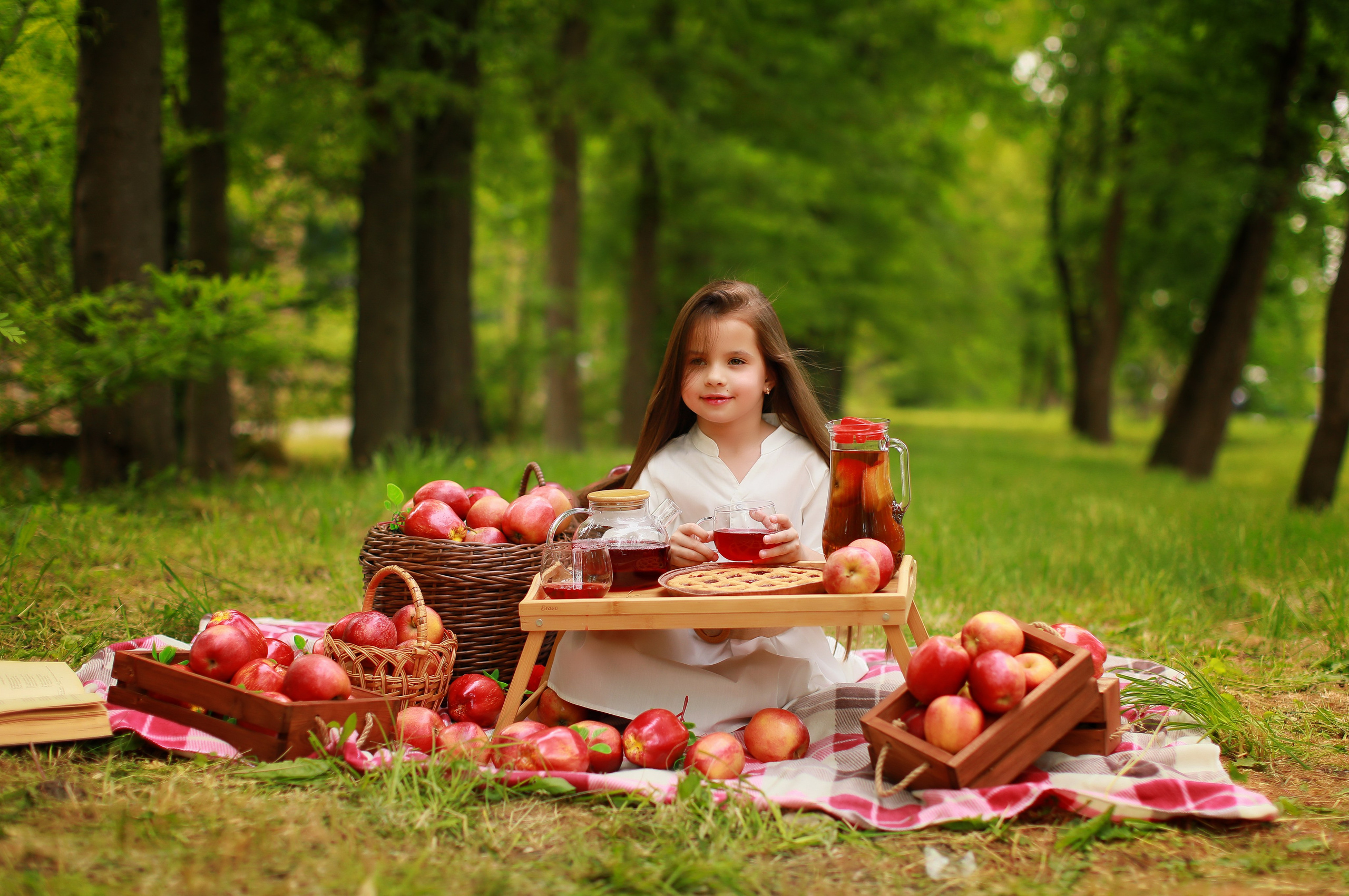 Яблочный пикник. Детский семейный фотограф Краснодар