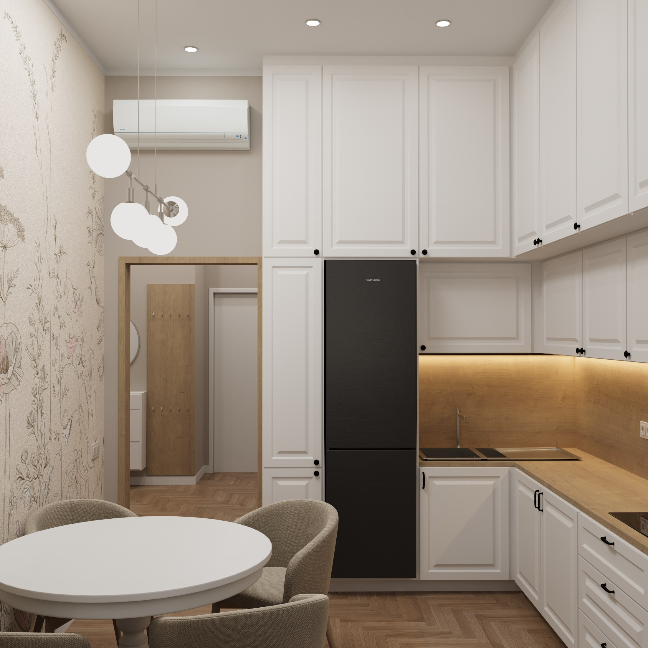 Дизайн квартиры для мамы и сына: два разных характера в одной гармоничной стилистике. Мастерская Добрых Интерьеров Александра и Аллы Добряк