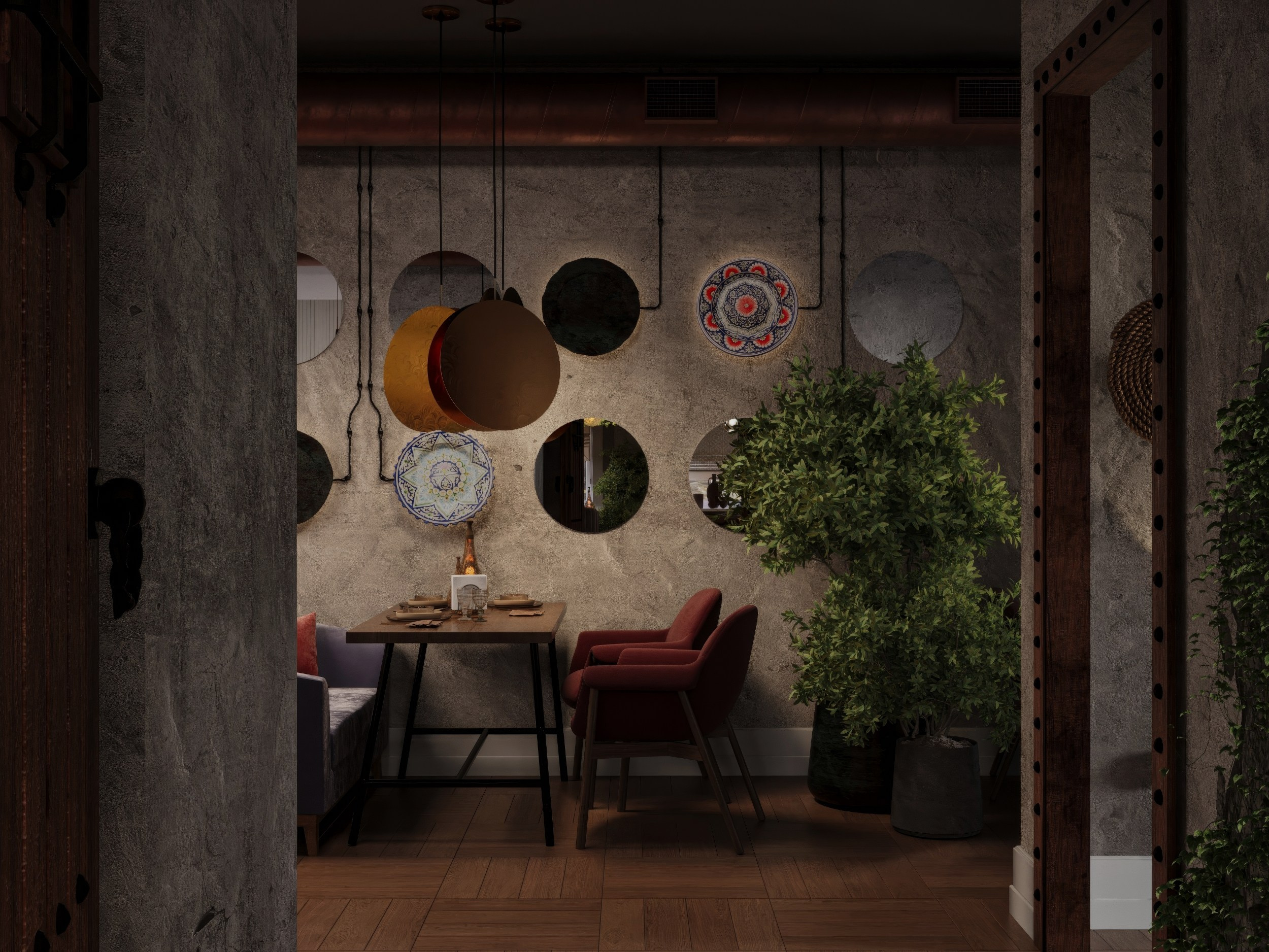 Ресторан восточной кухни. 3D-визуализатор Александр Зиновьев