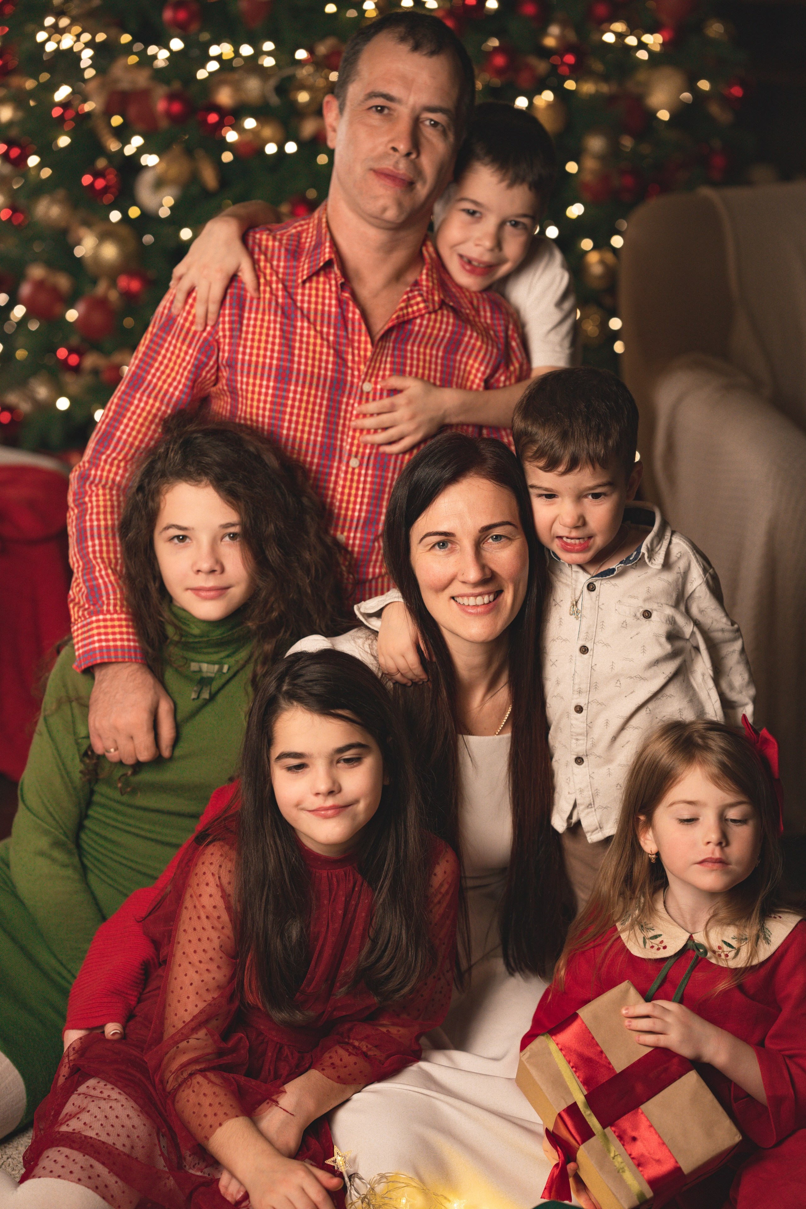 Новогодняя история большой прекрасной семьи Ирины. Семейный и портретный фотограф в Санкт-Петербурге Татьяна Гримоть