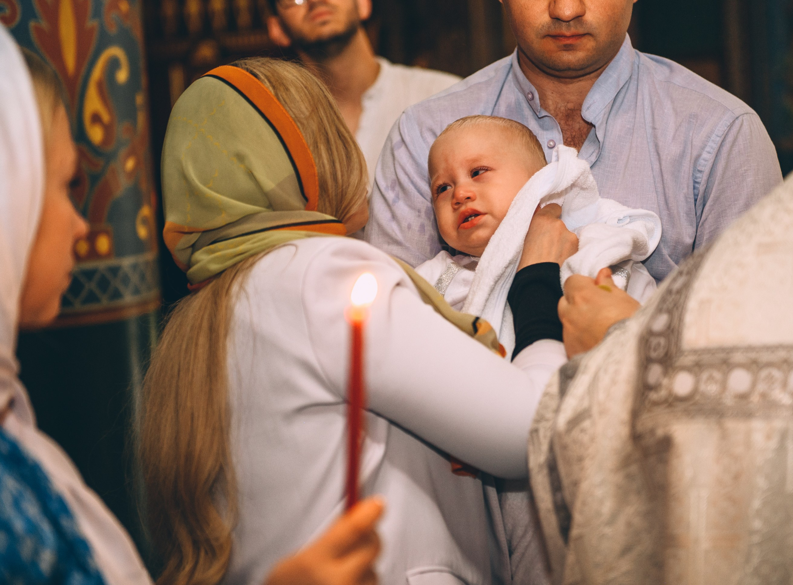 Крещение в храме Нерукотворного Образа Христа Спасителя. Свадебный и семейный фотограф София Невская