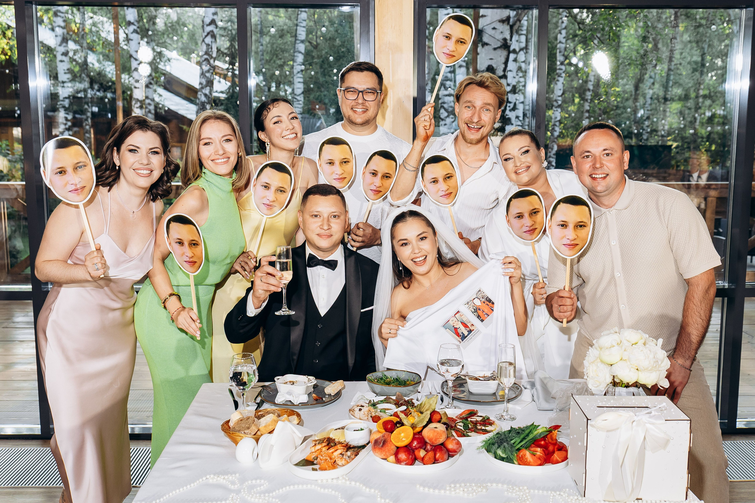 свадебный банкет в Казани. Площадка Веранда Лес. Свадебный фотограф Казань