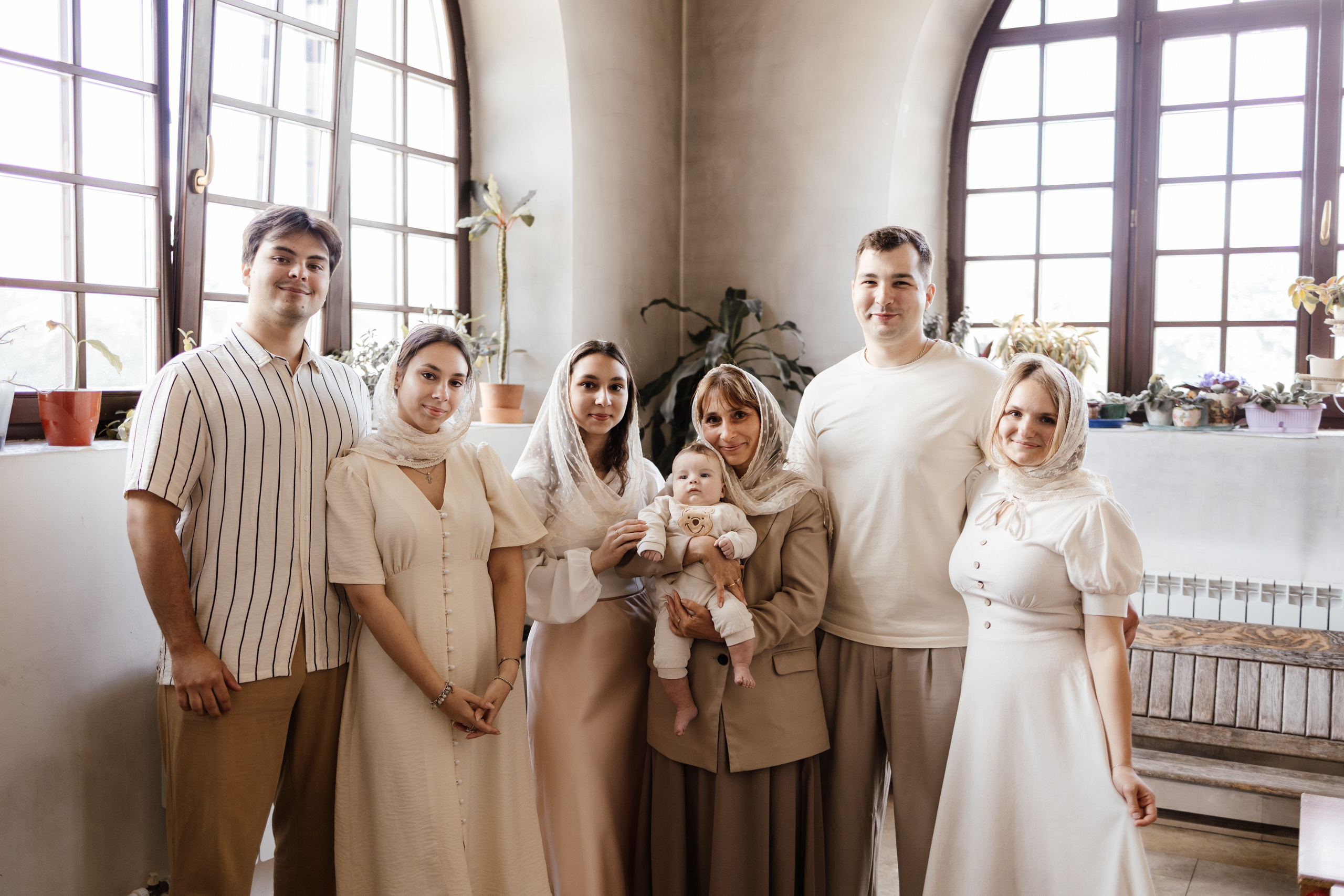 Таинство Крещения Саши. Фотограф новорождённых Newborn Москва