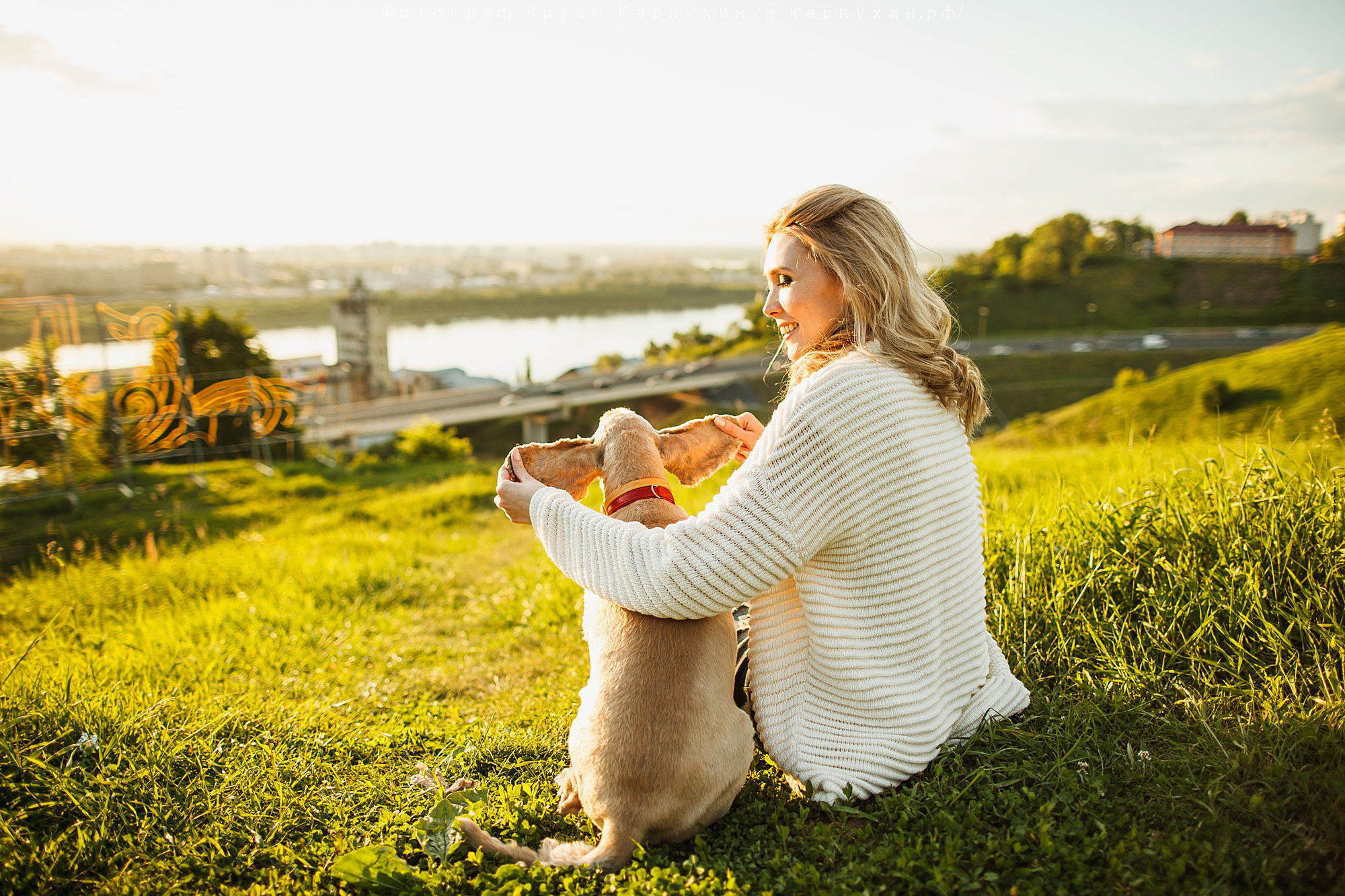 Город, собака, любовь. Прогулка Димы, Кати и Гранта. Фотограф городских и семейных событий Артем Карпухин