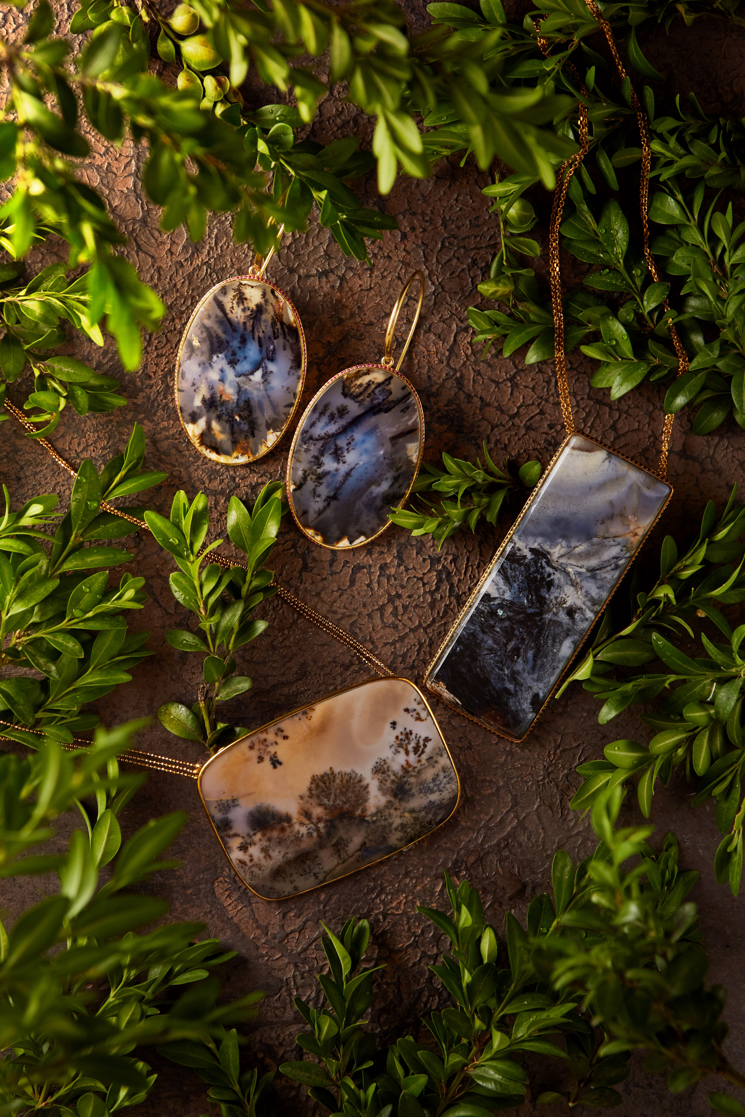 украшения серьги природа