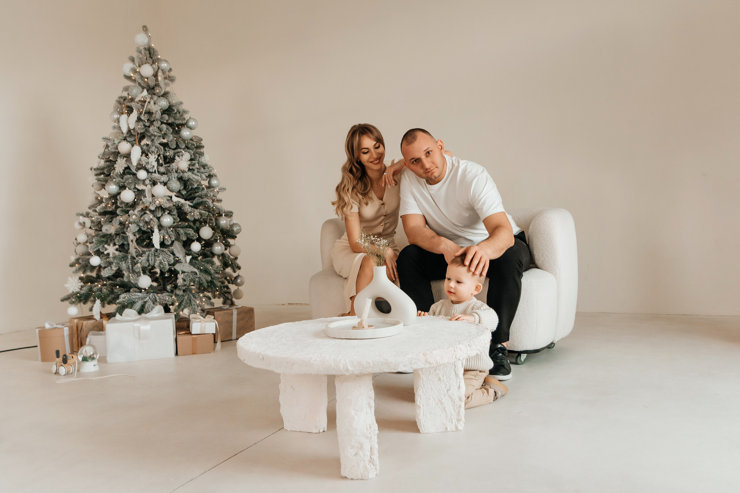 Новогодняя фотосессия Юля, Ярослав и Ростик. Семейный и детский фотограф Кущ Наташа