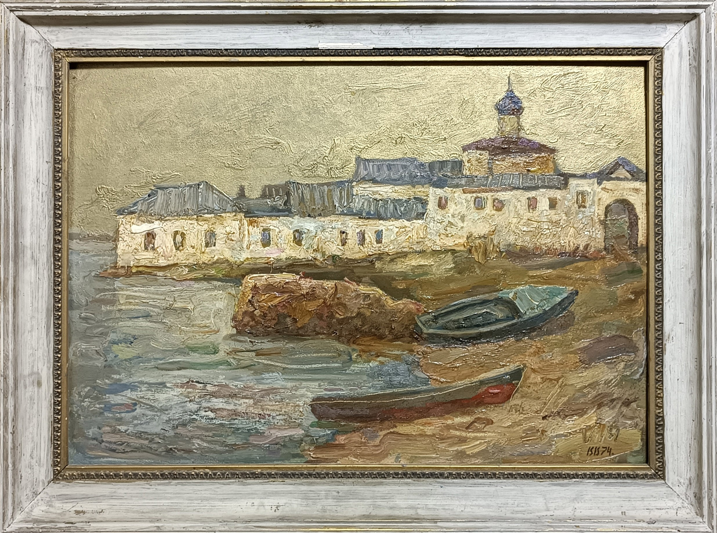 «Новгород. Антониев монастырь» 1974 год. Художник Величко Вадим Семёнович