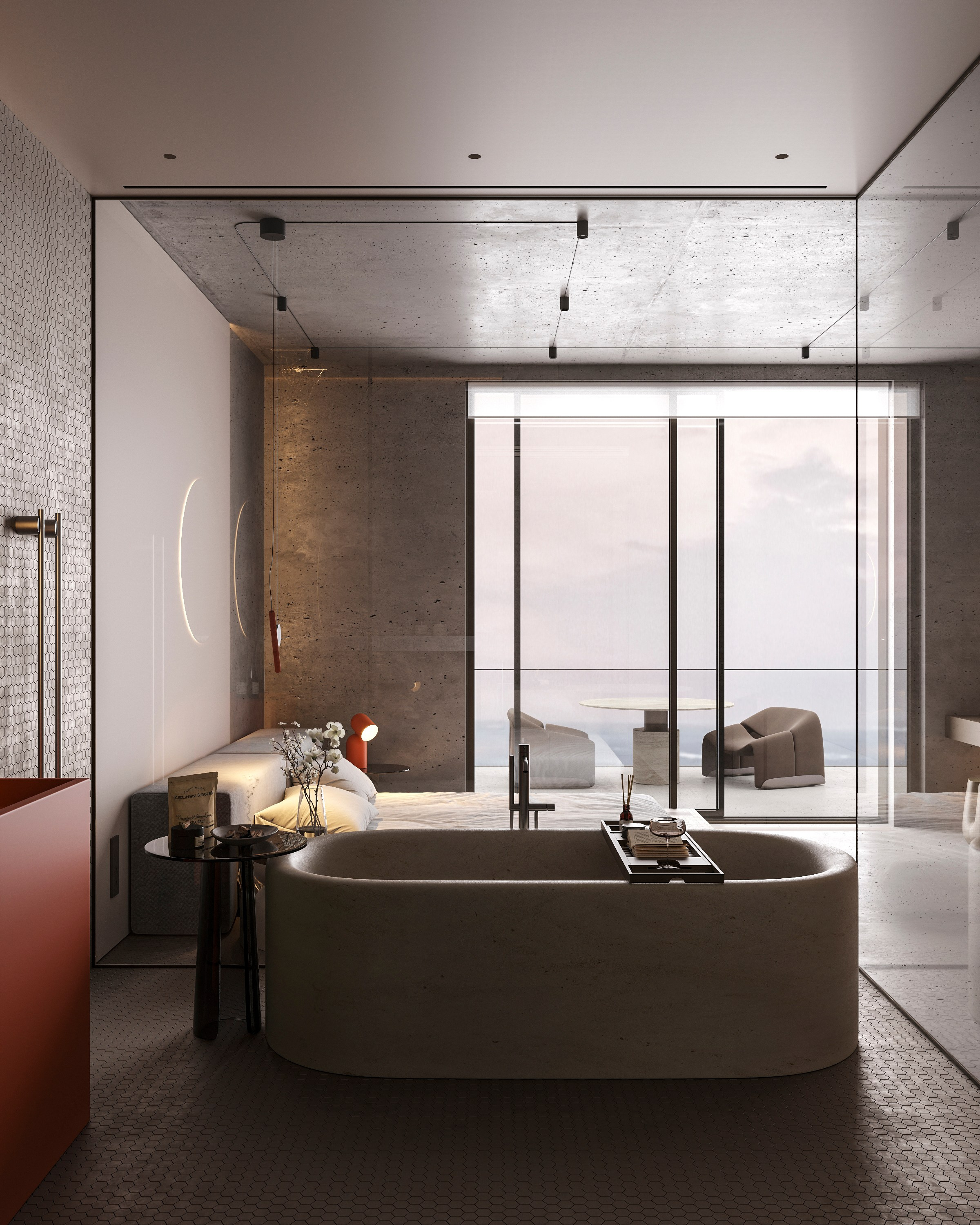 LUXURIOUS SIMPLICITY | BEIGE CONCEPT. Interior Visualization by Valerie Stetyukevich