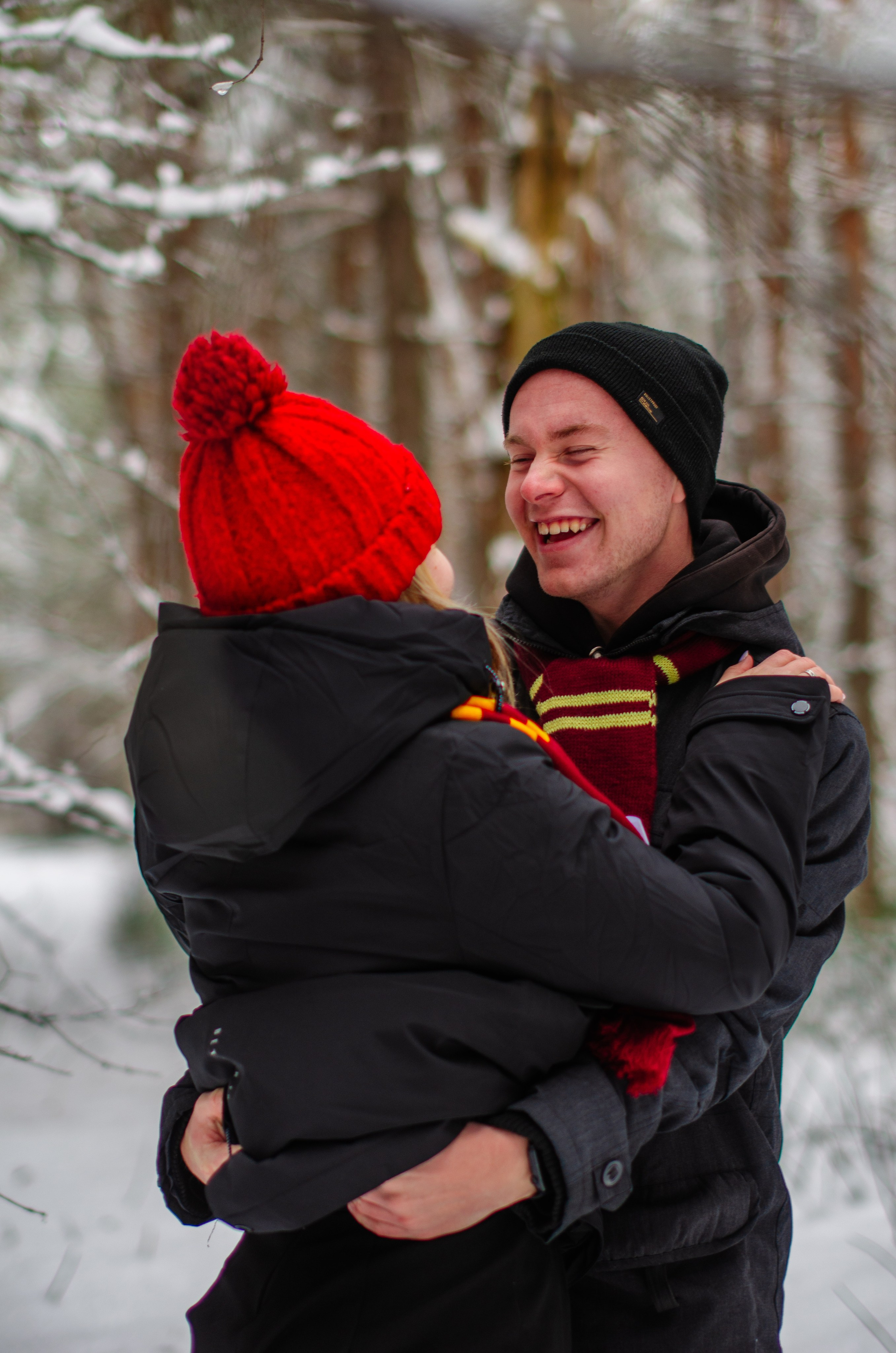 Зимняя история любви в стиле фильма «Гарри Поттер». Денисова Аля — фотограф для парных съемок и индивидуальных историй в Барнауле