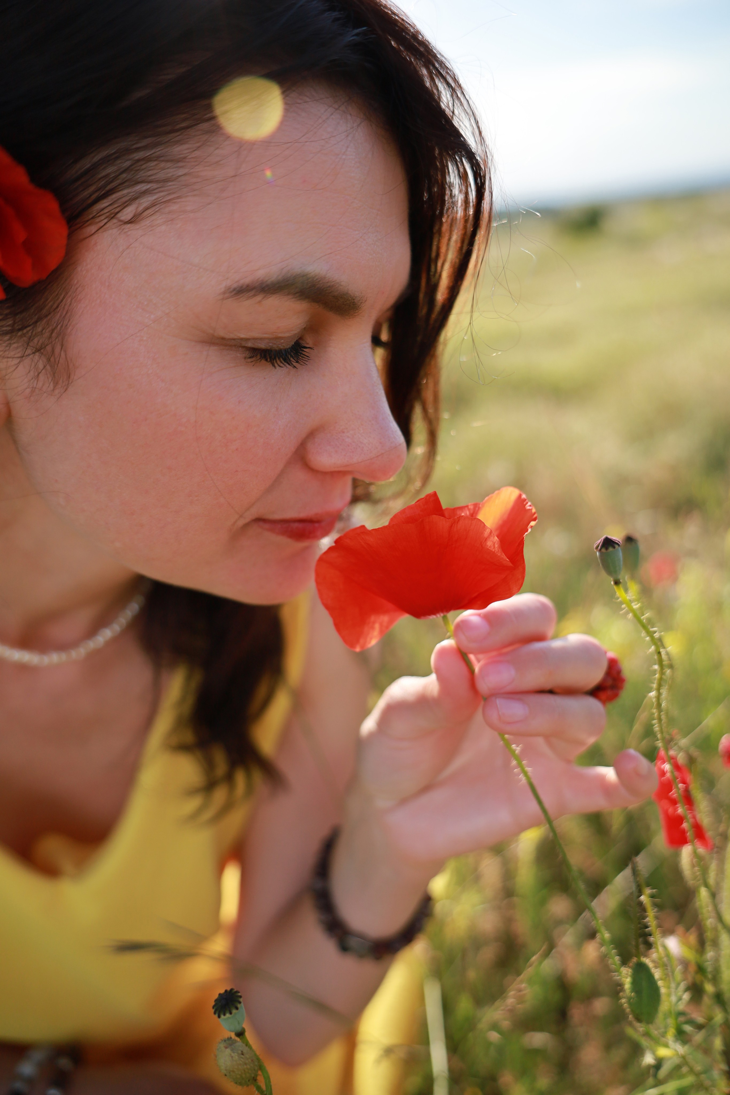 Фотосессия выездная. Ромашки, маки, природа. Фотограф в Крыму Татьяна Барицкая ЕНОТИКА