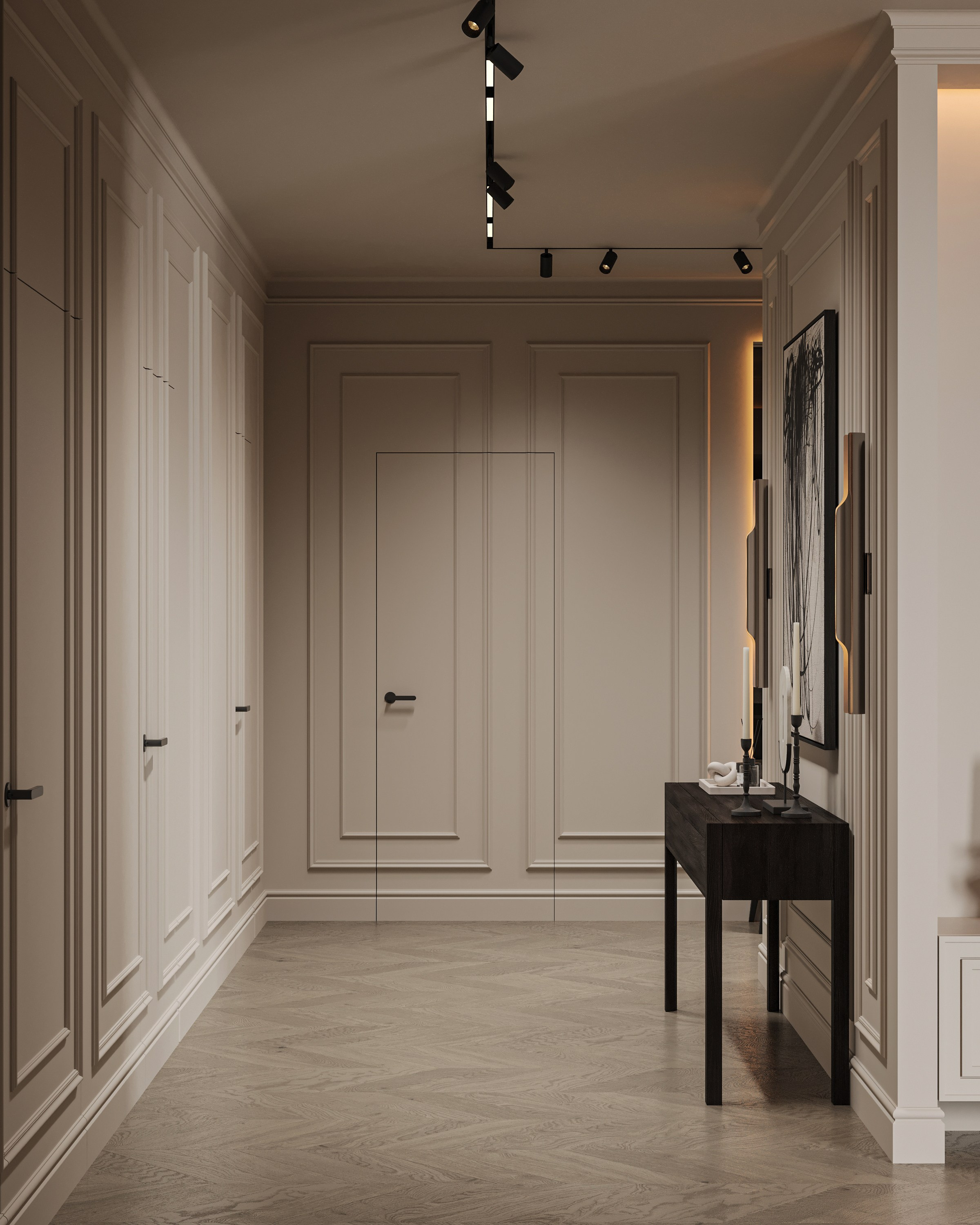 Кухня-гостиная ЖК «Континенталь». 3D визуализация интерьера Надежда Соколова