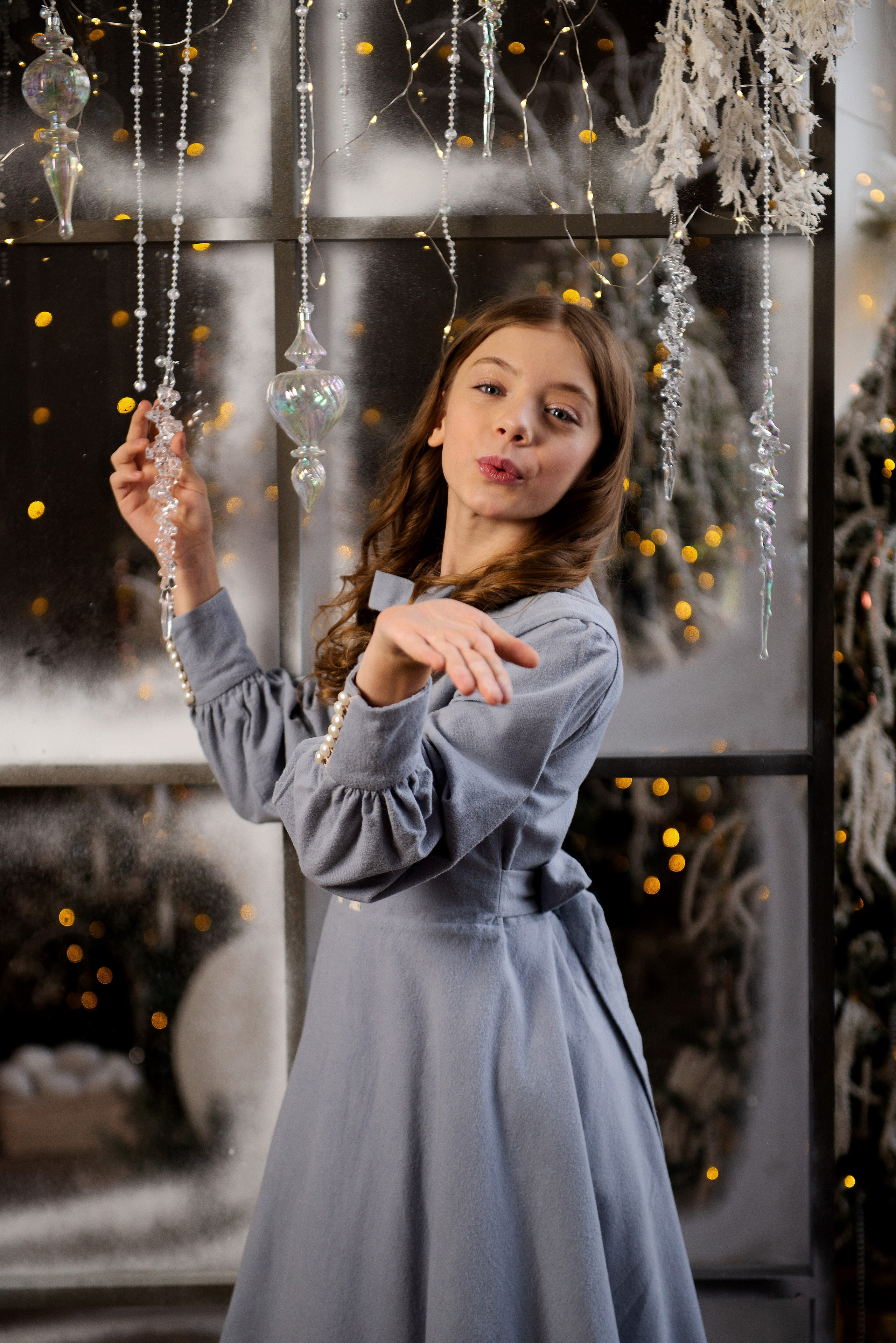 Новогодняя фотосессия для сказочных девочек. Студия К2. Фотограф в Хабаровске