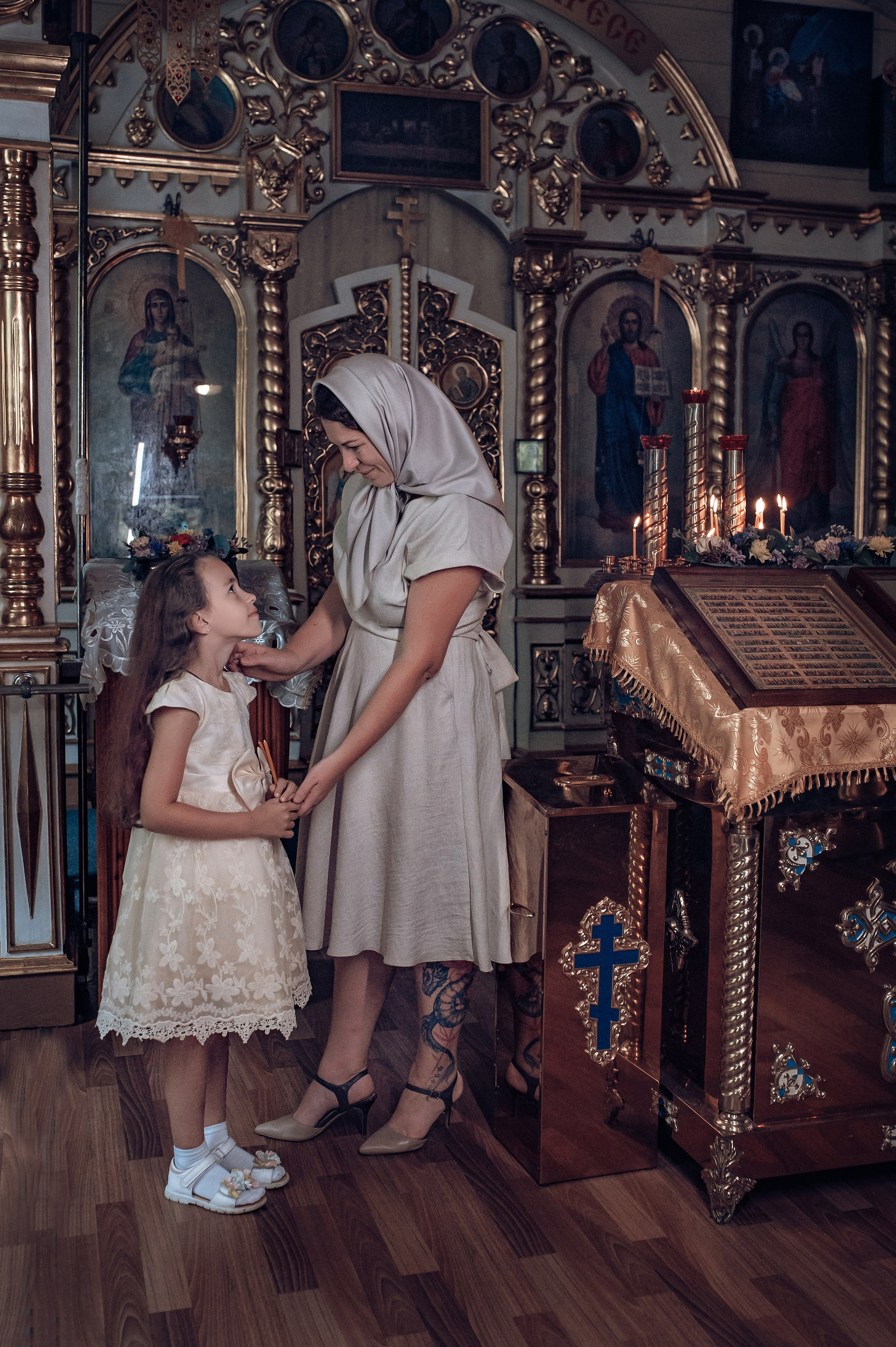 Съемка таинства крещения в храме Николая Чудотворца Красноярск. Фотографы крещения/венчания  Красноярск Татьяна и Вячеслав Переваловы