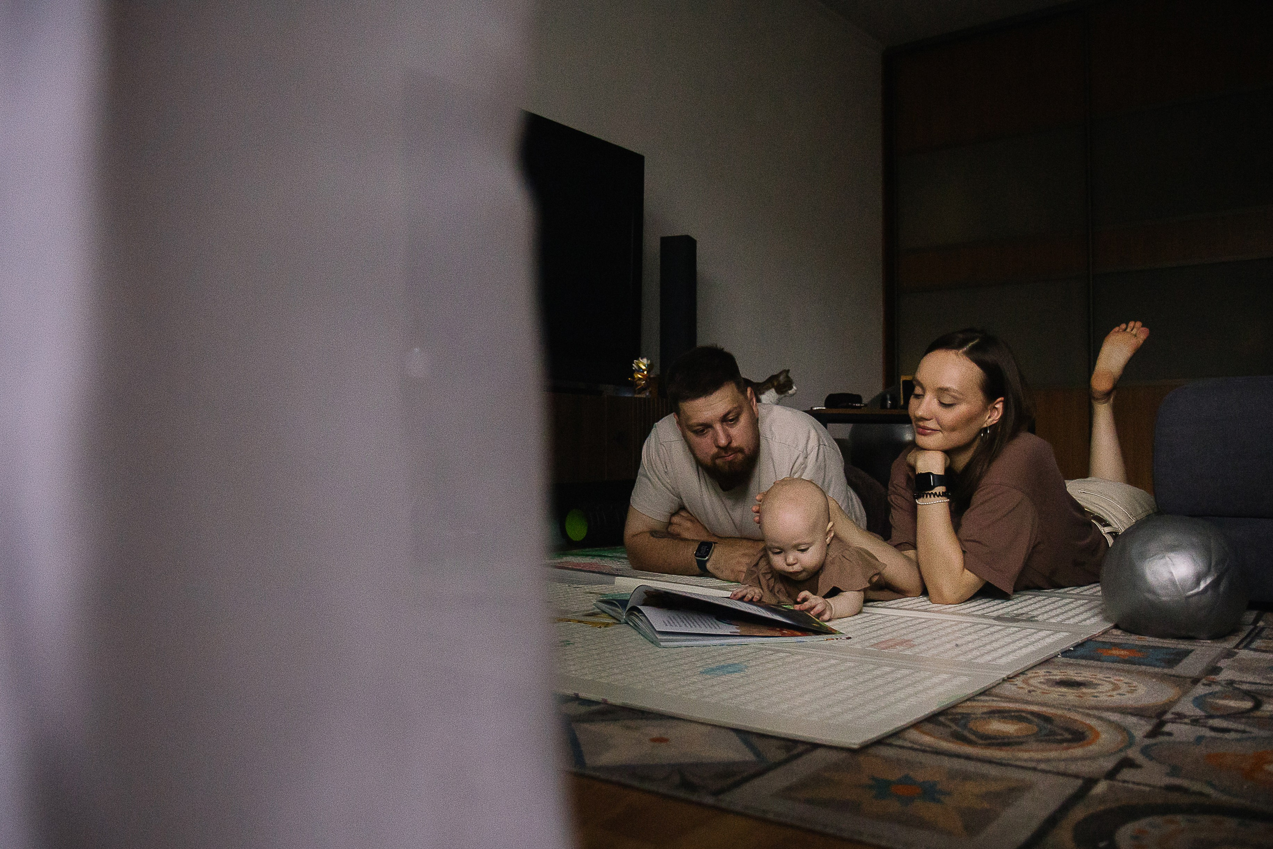 Домашняя фотосессия на пол годика. Семейный фотограф в Томске Максимова Екатерина