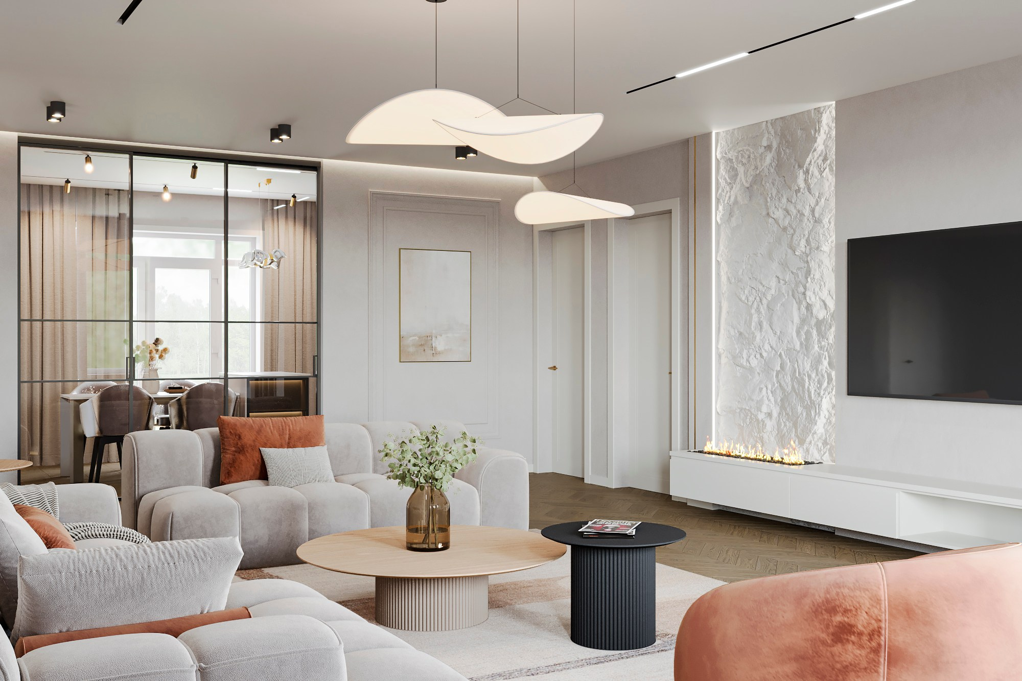 Дом с мансардой 250 м². Студия дизайна