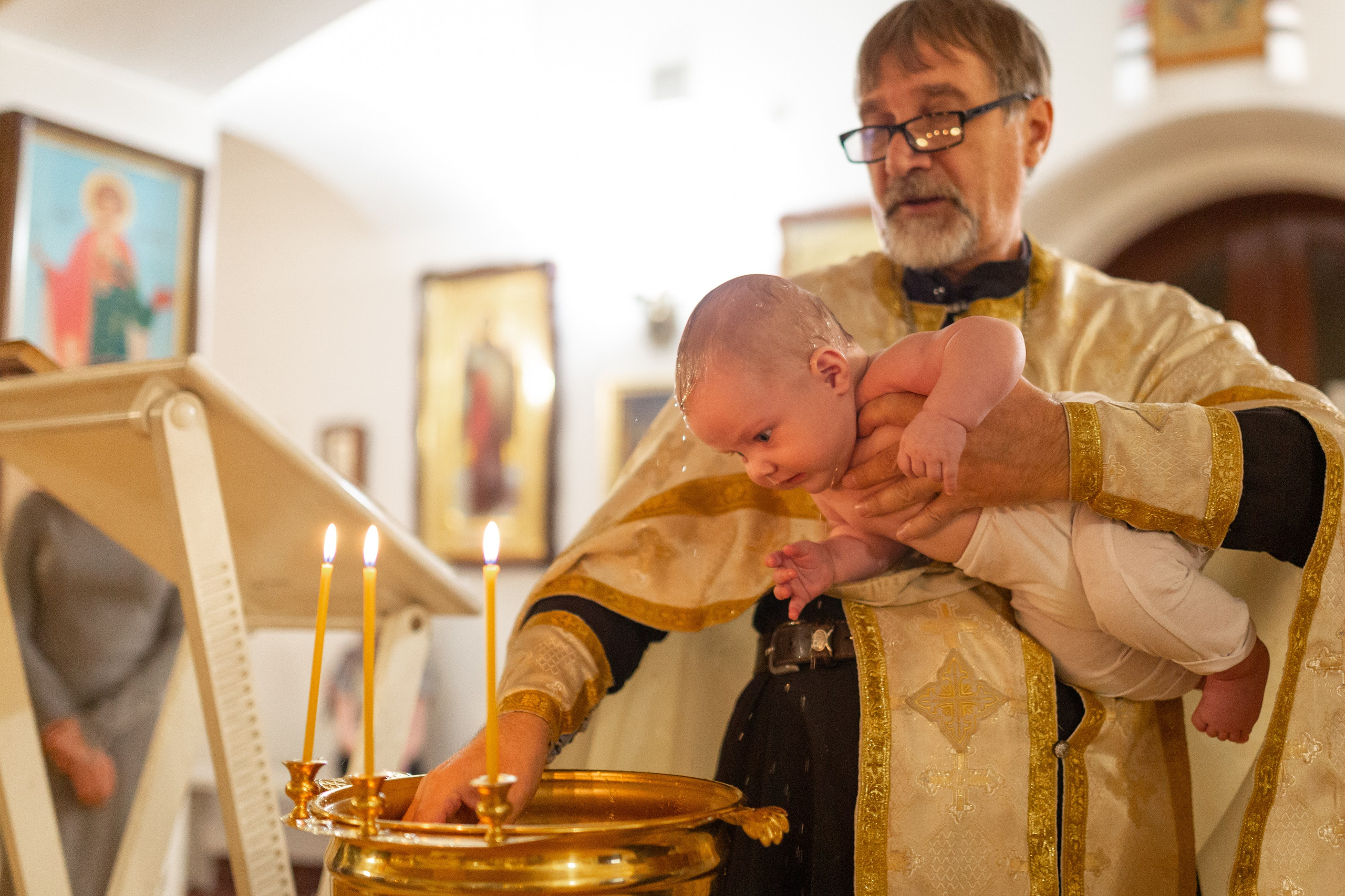 Таинство крещения. Фотограф Комаров Сергей