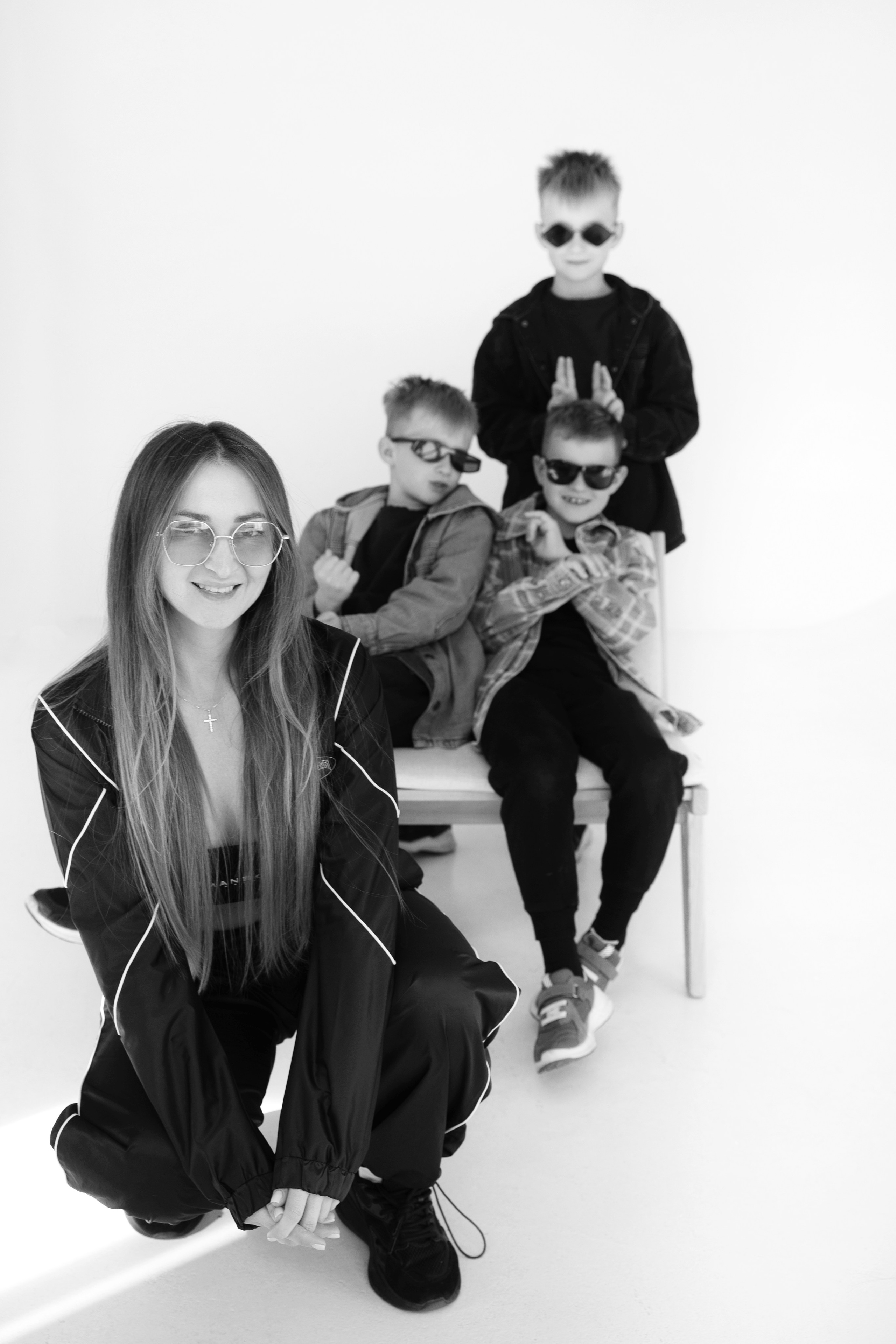 Съемка двойняшек в студии. Да еще и плюс один!. Фотограф новорожденных, детский фотограф  Москва.Семейная съемка Москва. Семенова Анна