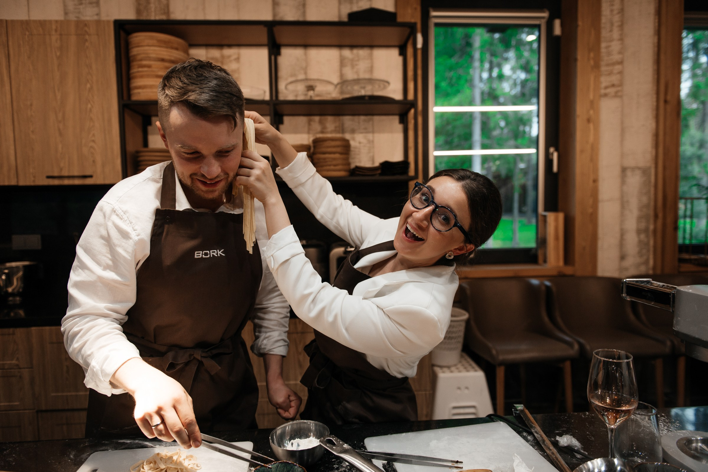 свадебный ужин в ресторане Чаща в Охта парке