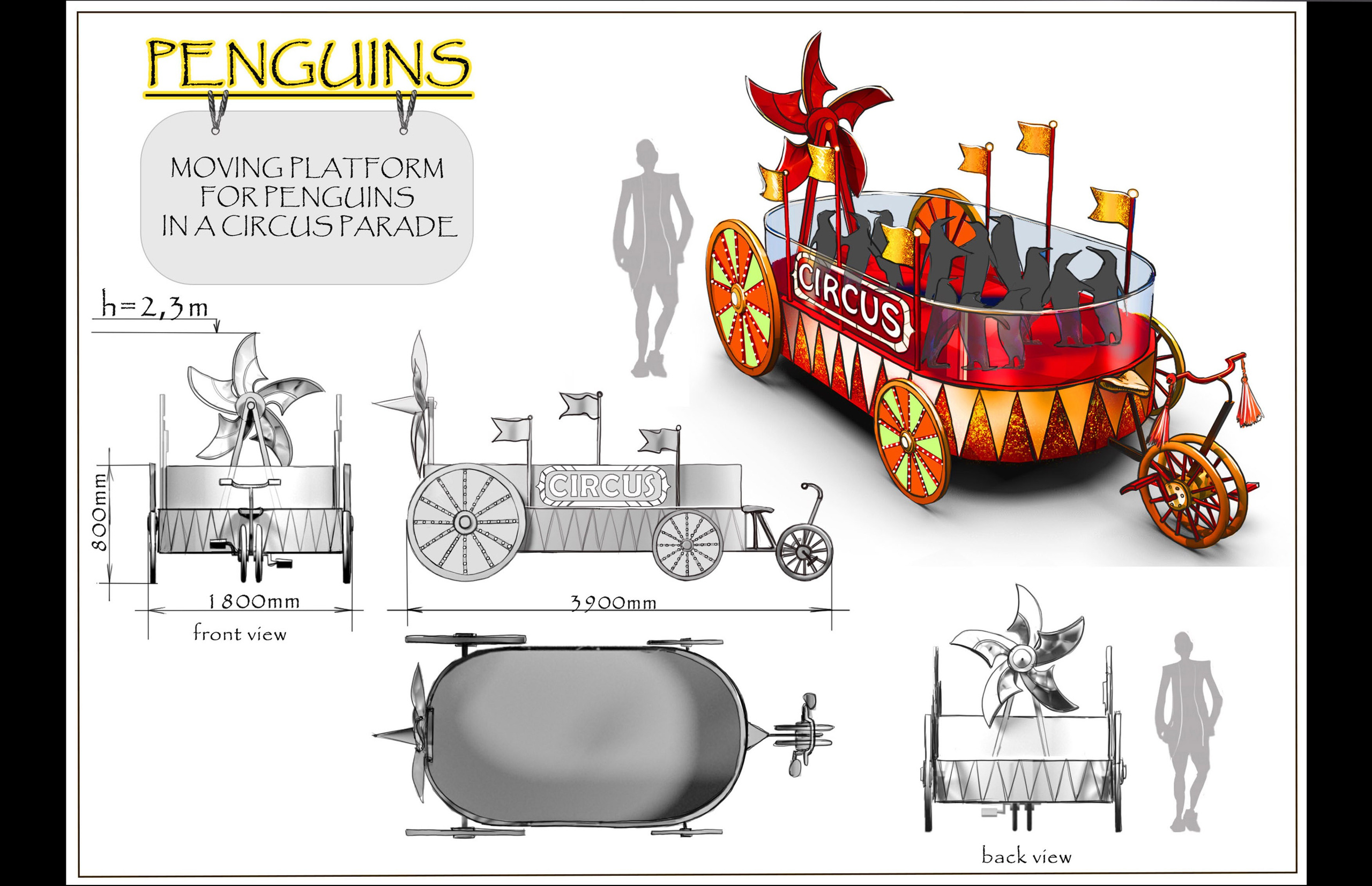 PLATFORMS FOR THEMED PARKS. Munina Dina. Set design portfolio