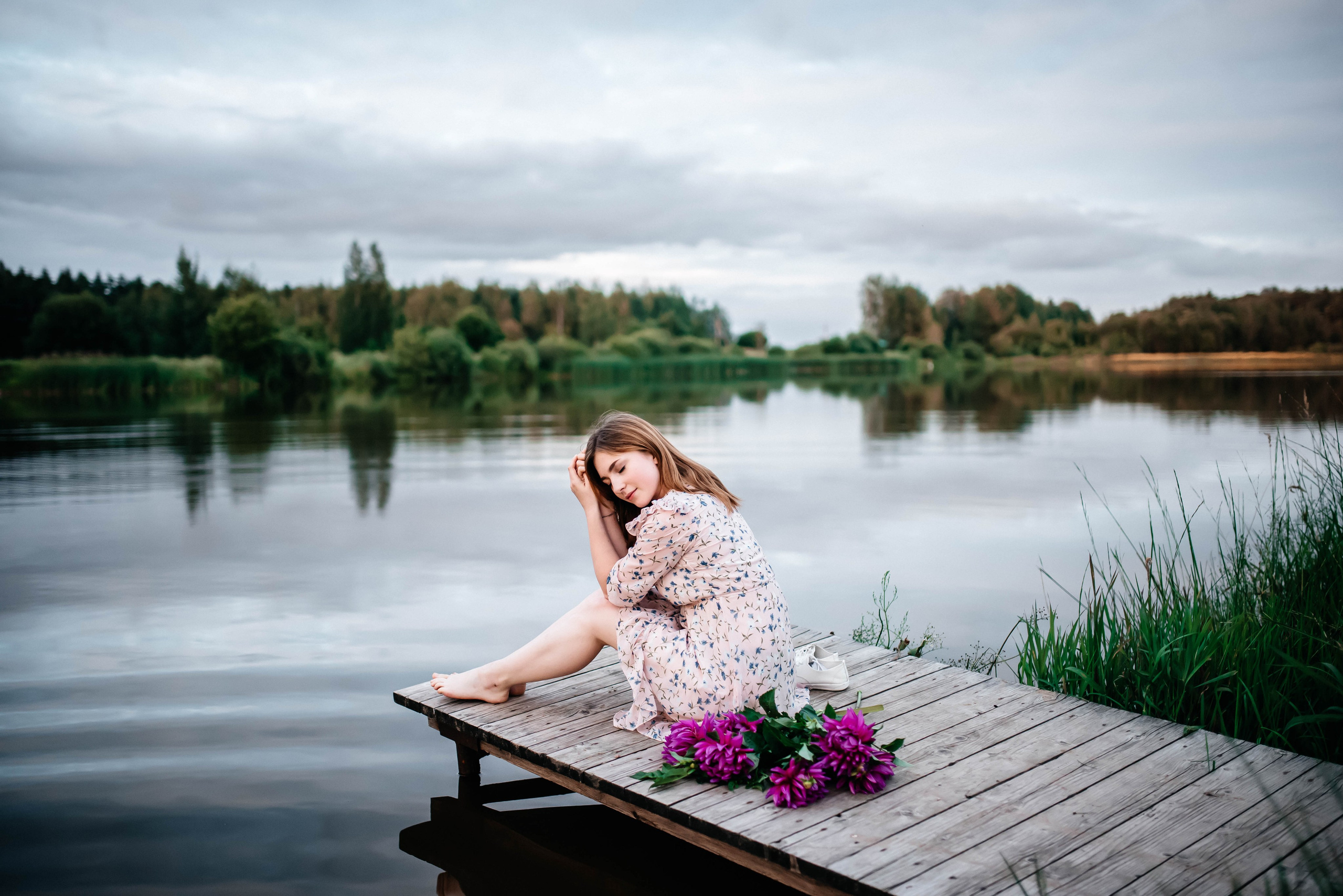 Маша, лето, закат. Главная