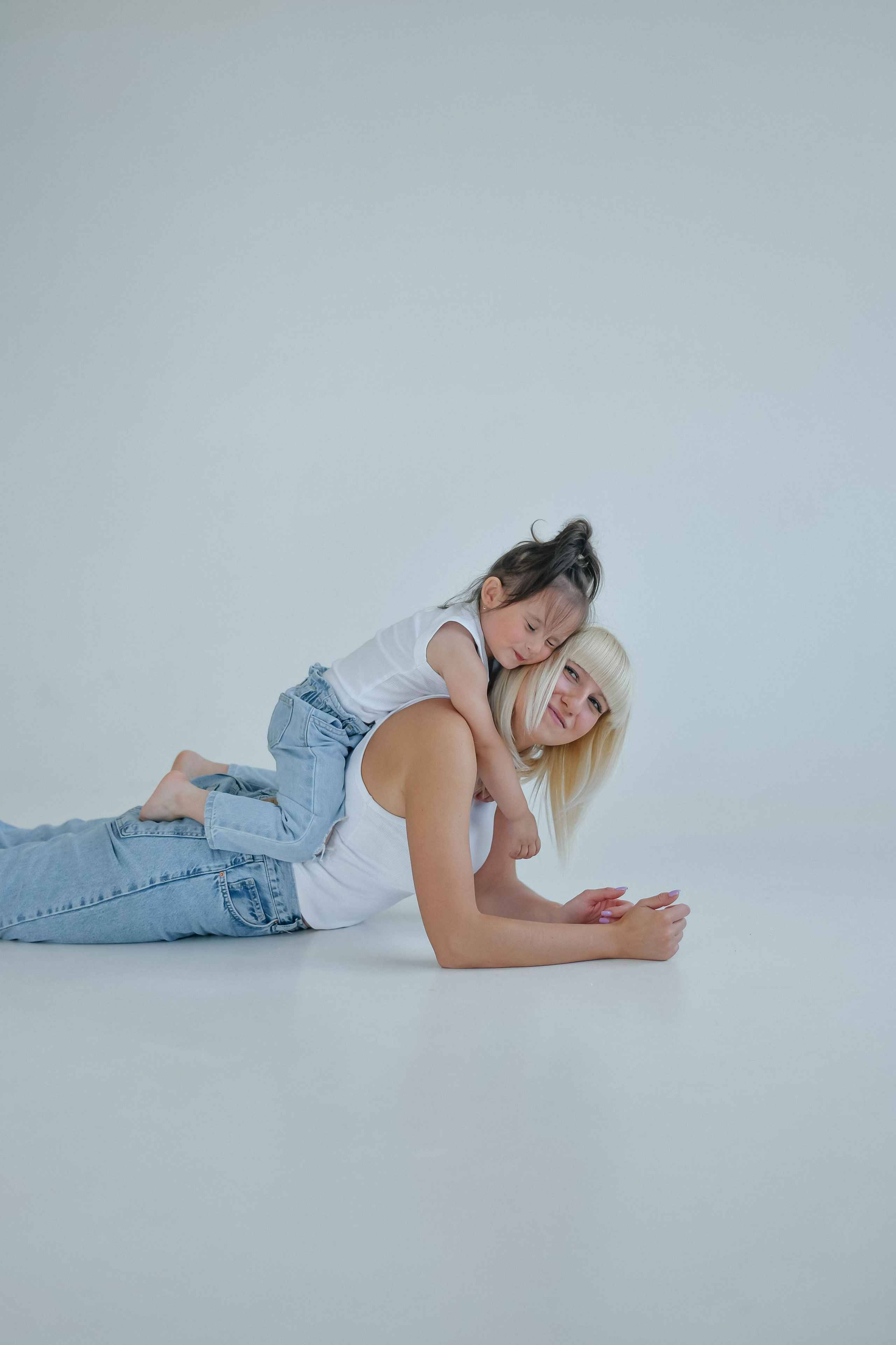 Мама и дочка студийная. Фотограф Подольск