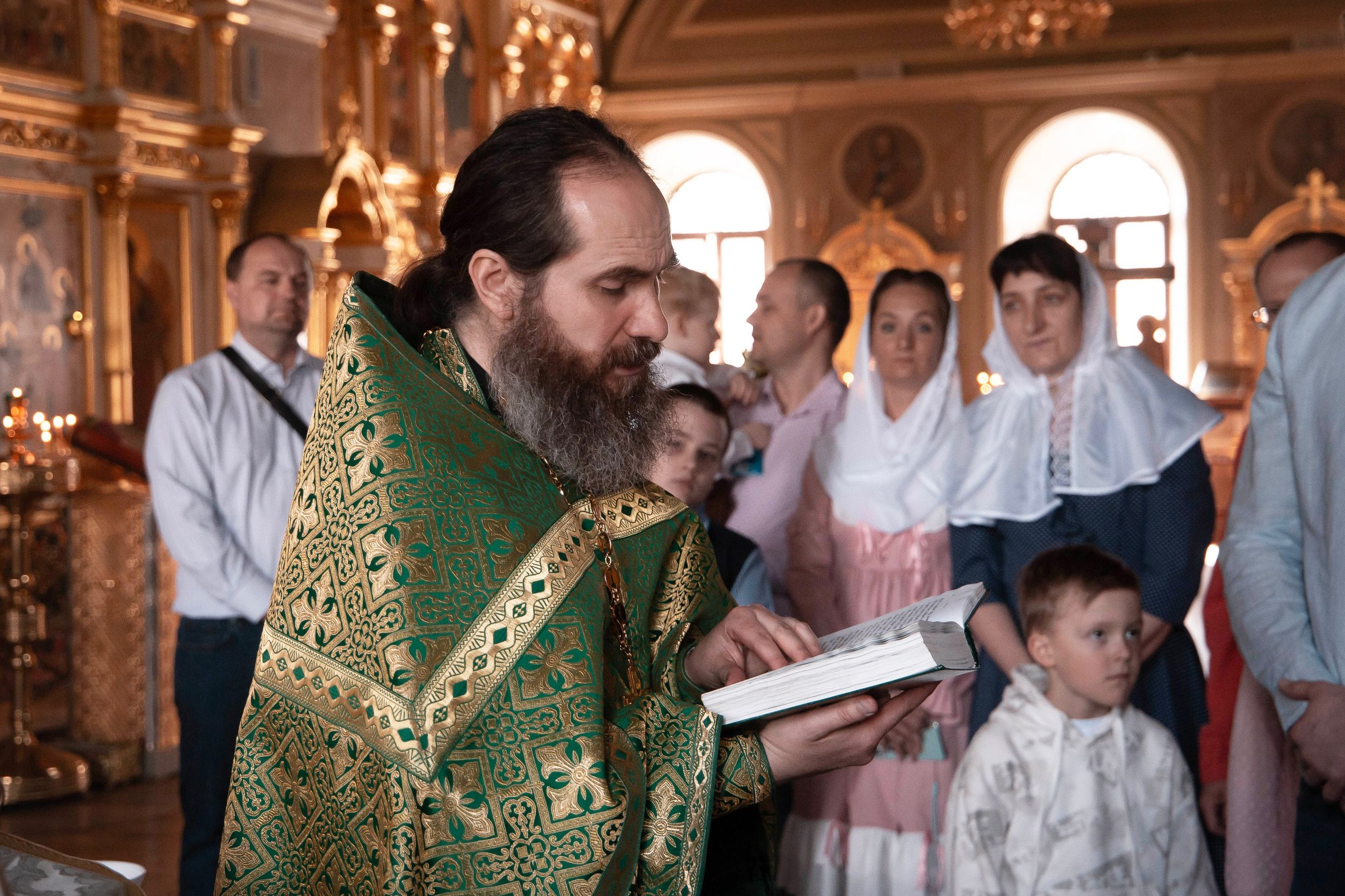 Съёмка крещения