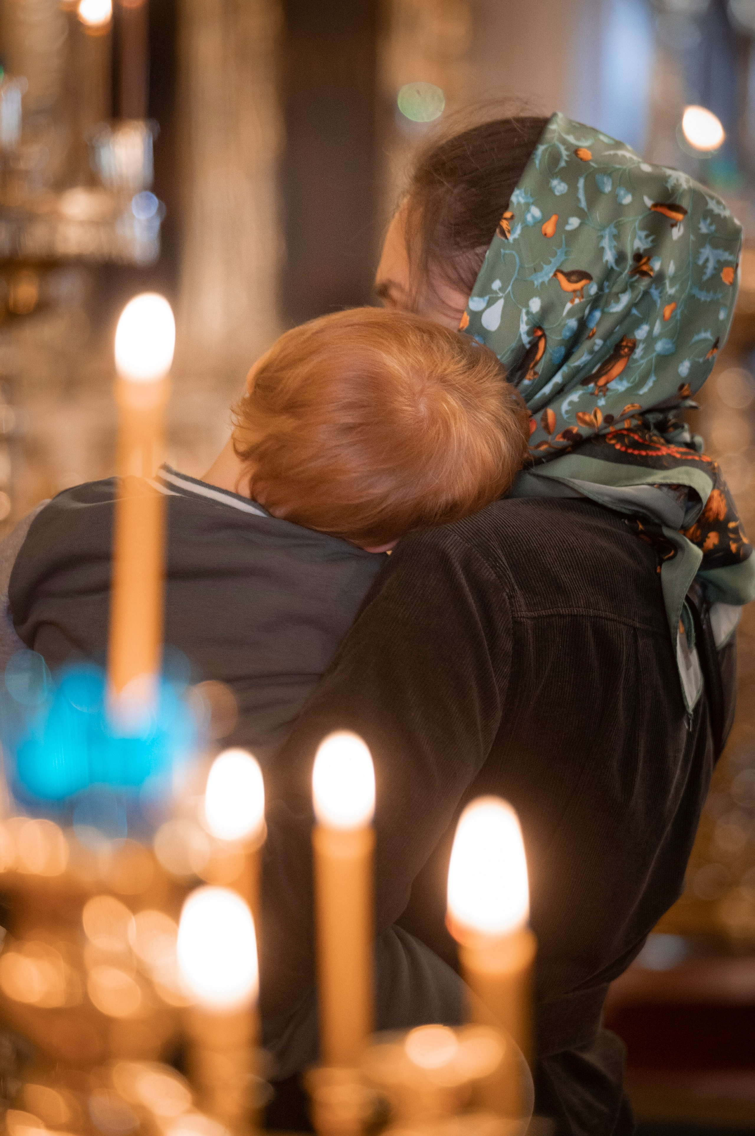 Богородский храм. Вход Господень в Иерусалим. Божественная литургия. Антон и Татьяна Денисенко — В храме