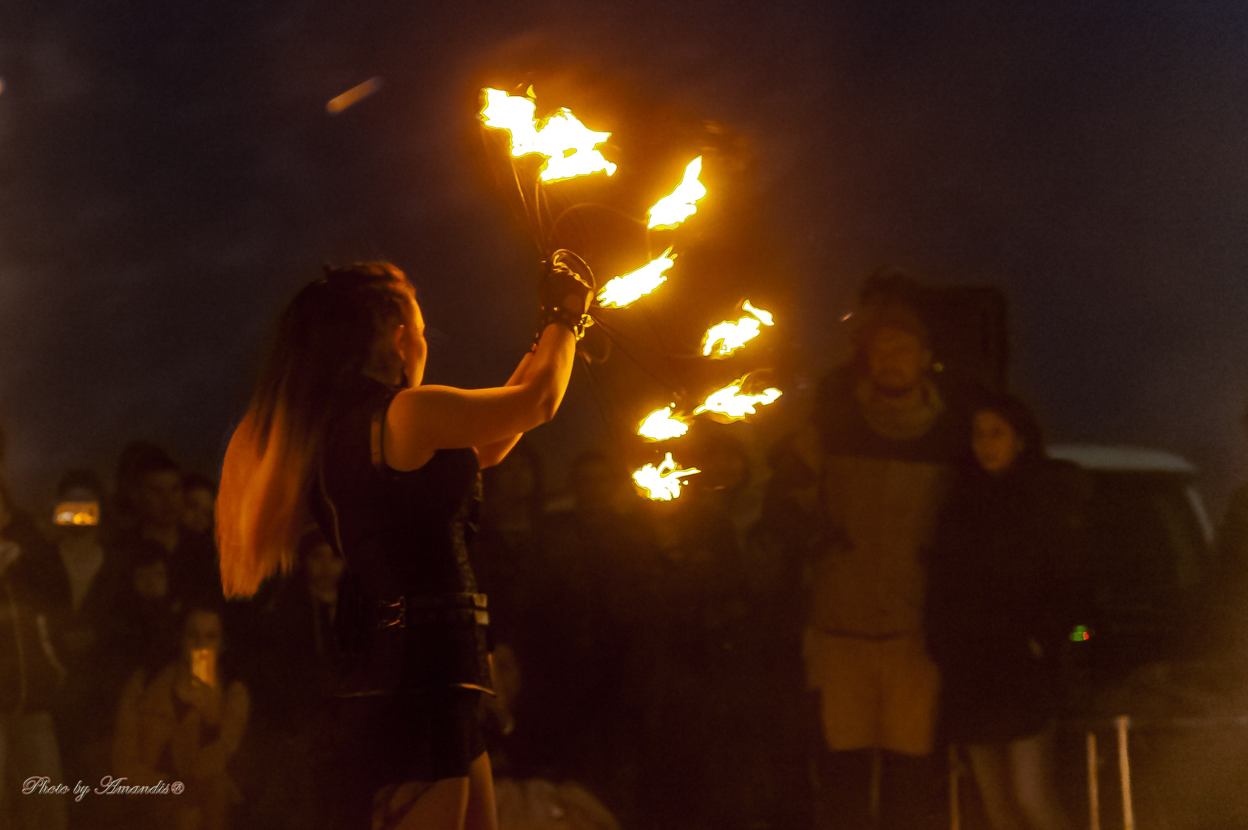 Огненное шоу у памятника «Здесь начинается Россия». Камчатка. Май 2017. Репортажная съемка в Москве и области. Анималистика