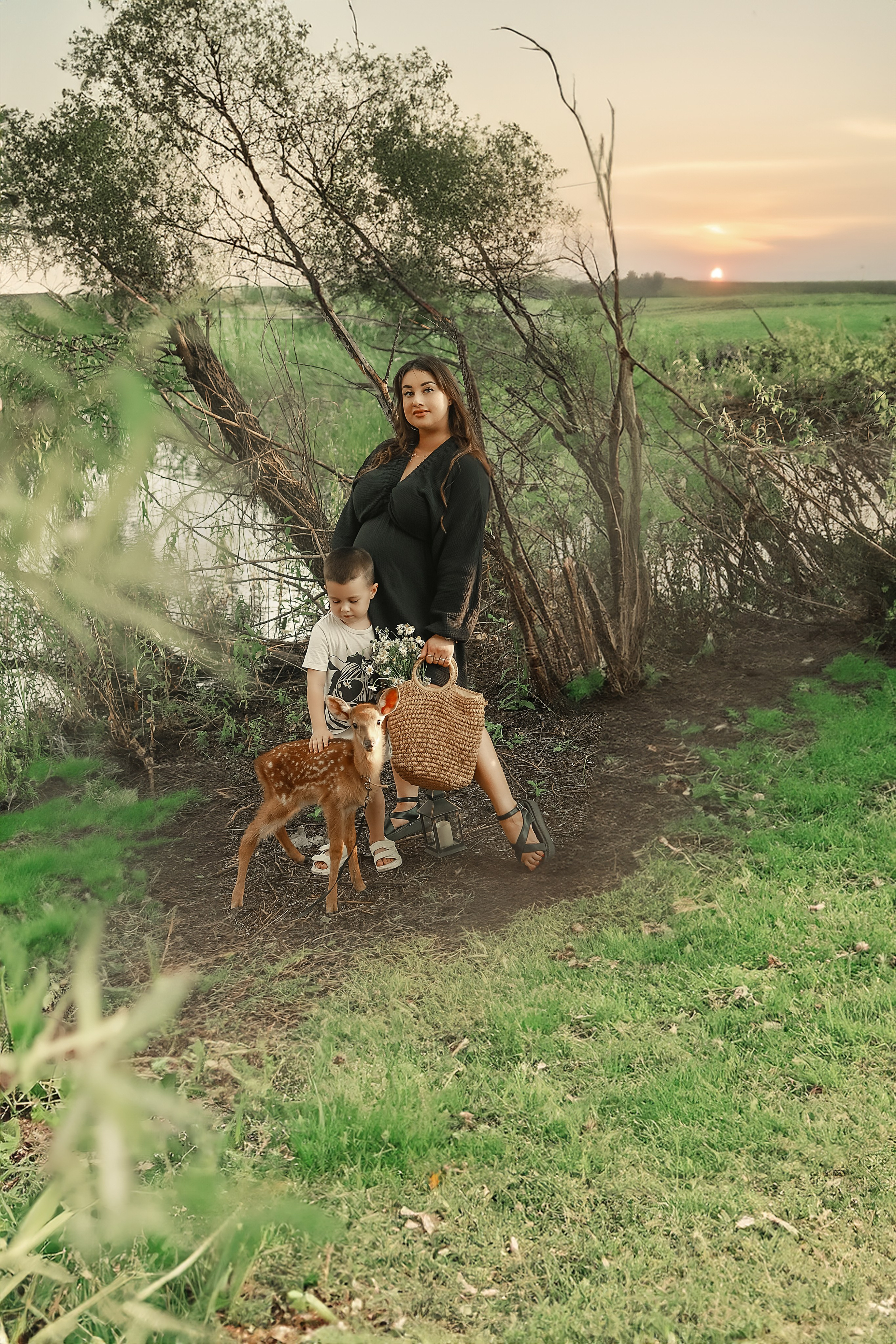 Фотосессия с олененком Бэмби. Иванова Ирина Свадебный и семейный фотограф г. Уфа