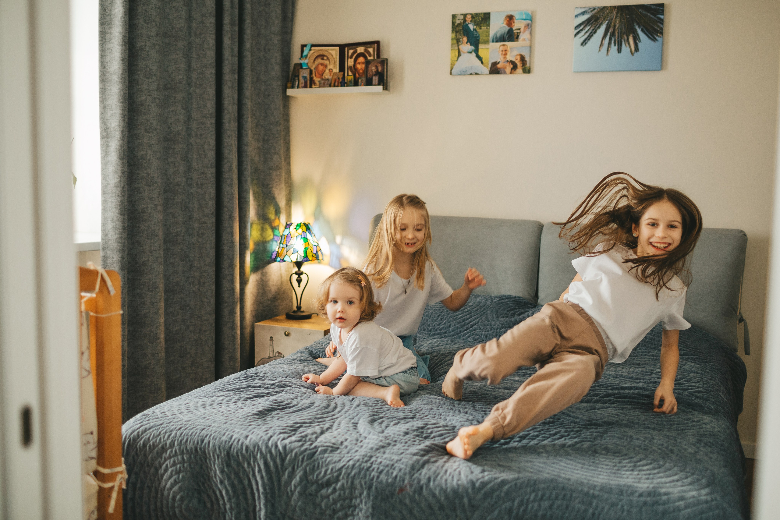 Семья Пети и Алёны (домашняя фотосессия). Семейный и детский фотограф и видеограф в Москве, Дрокина Наталья