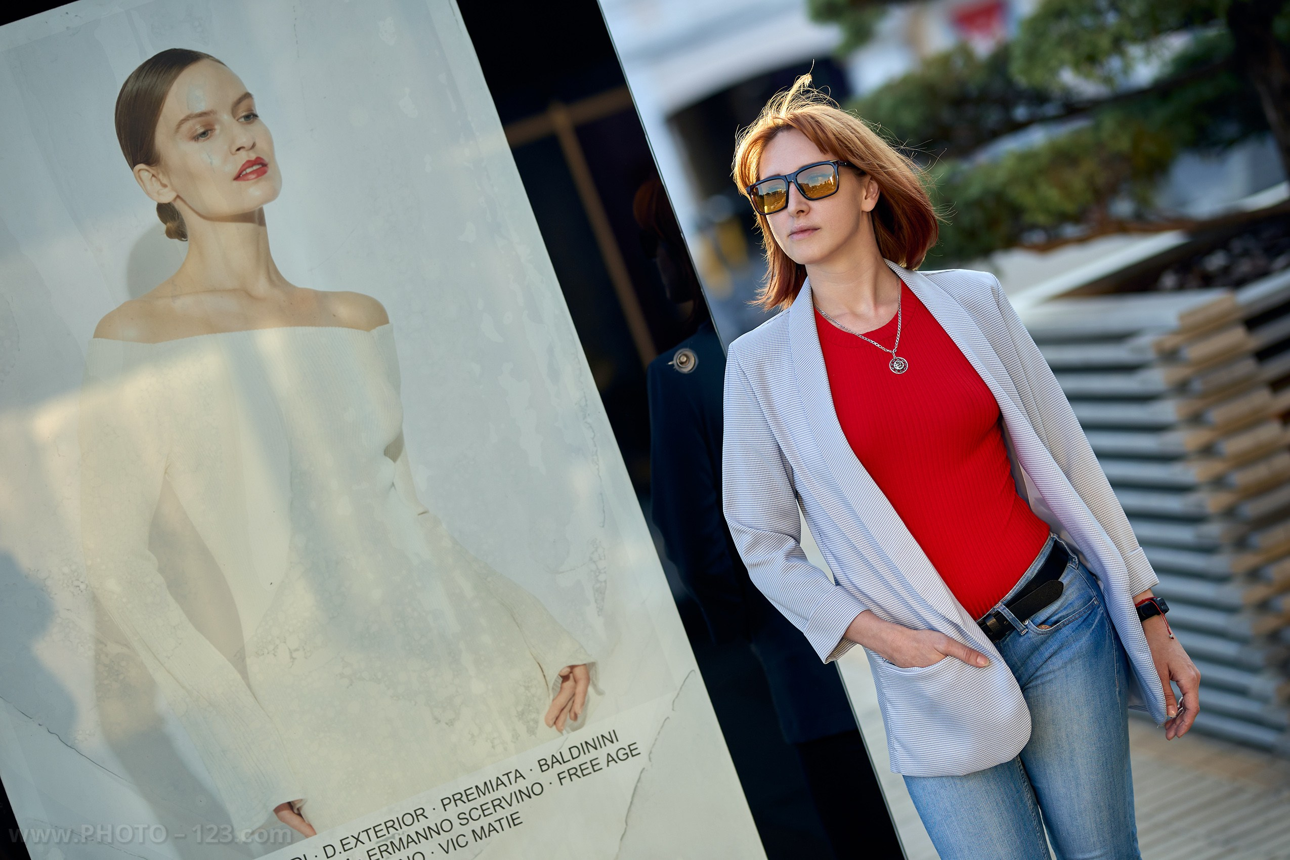 Stylish Redhead Woman in Urban Autumn, Nizhny Novgorod. Photographer, Retoucher & Graphic Designer @photo123pro