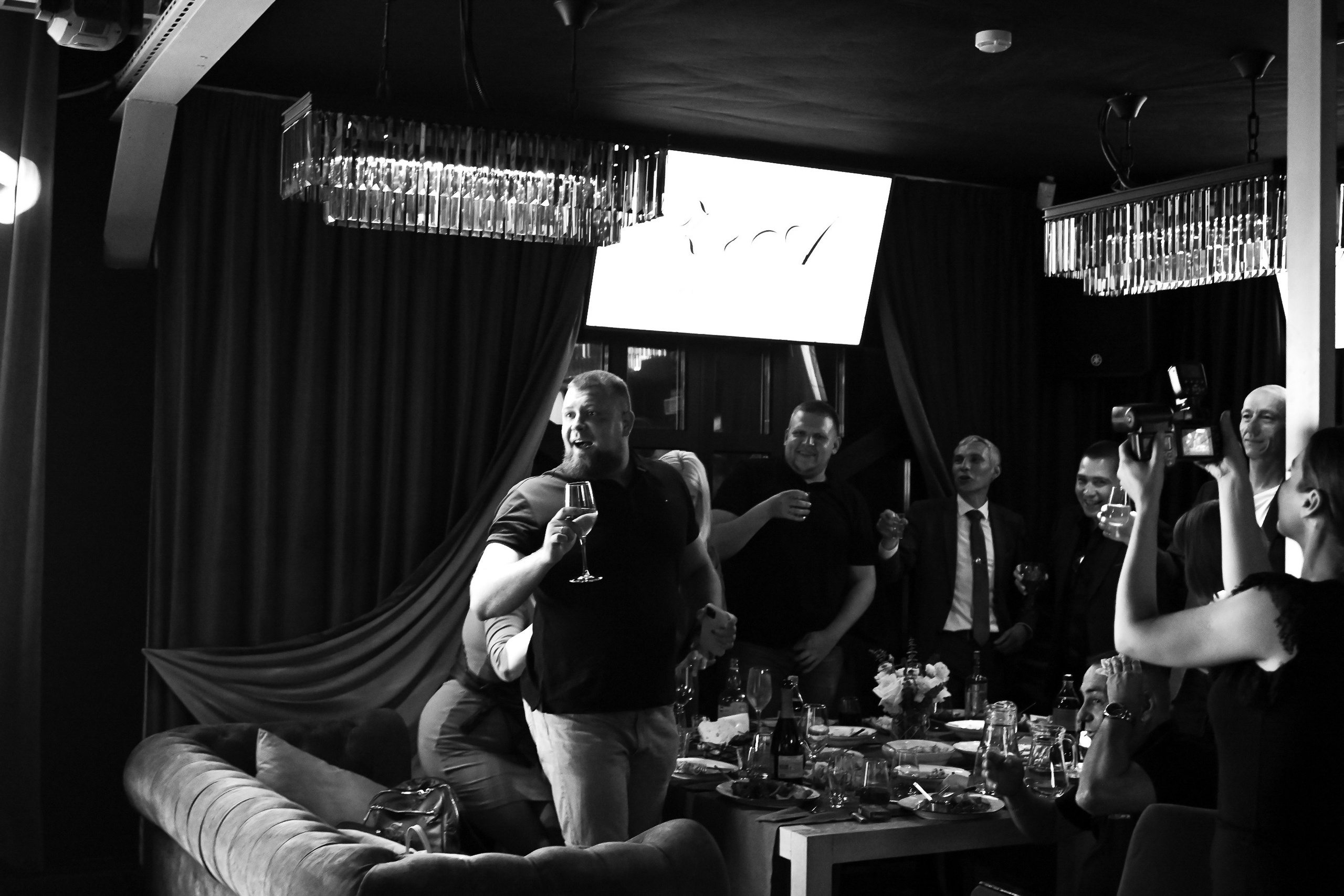 Black and white film. <3