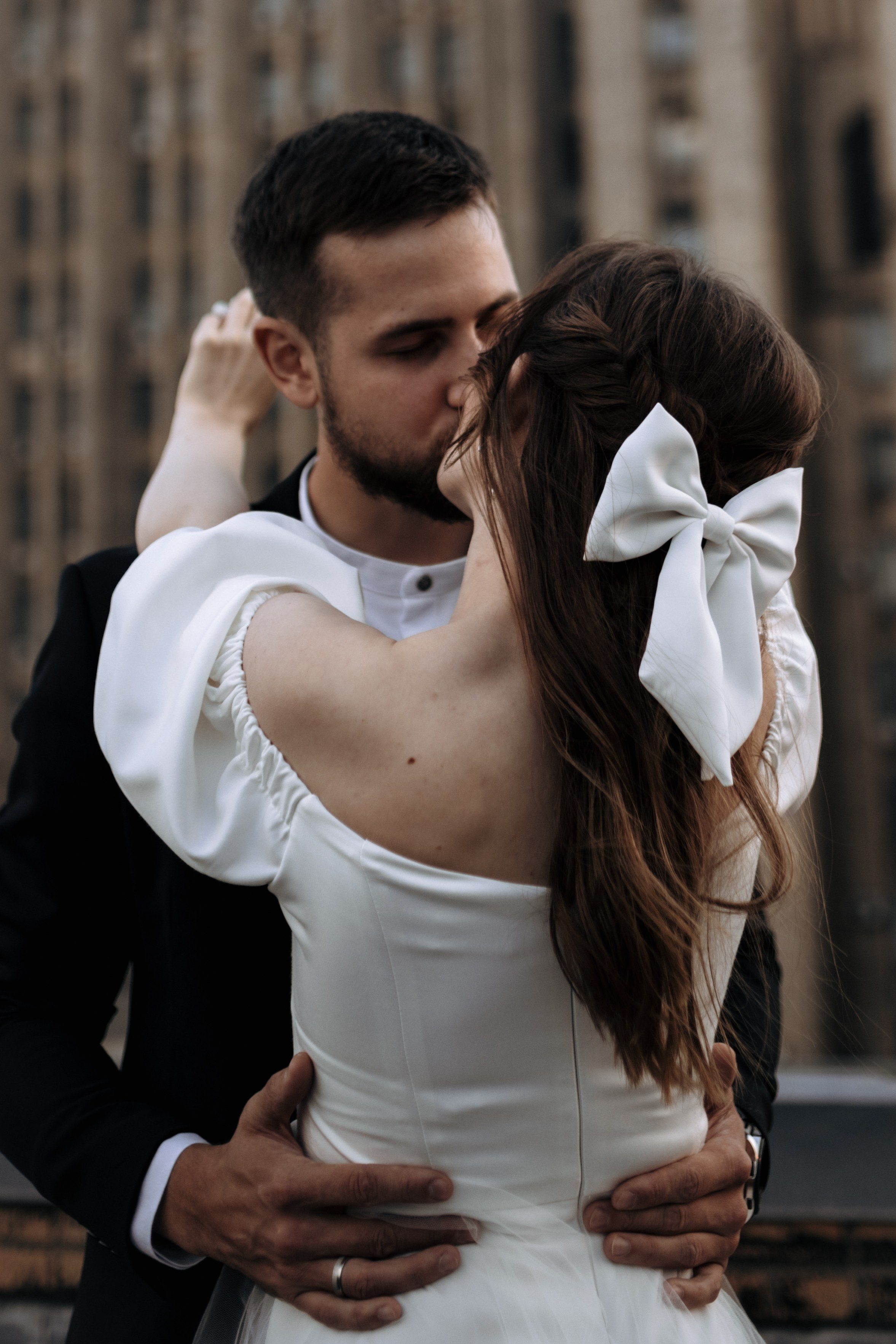 Настя и Никита, крыша. Свадебный фотограф | Москва