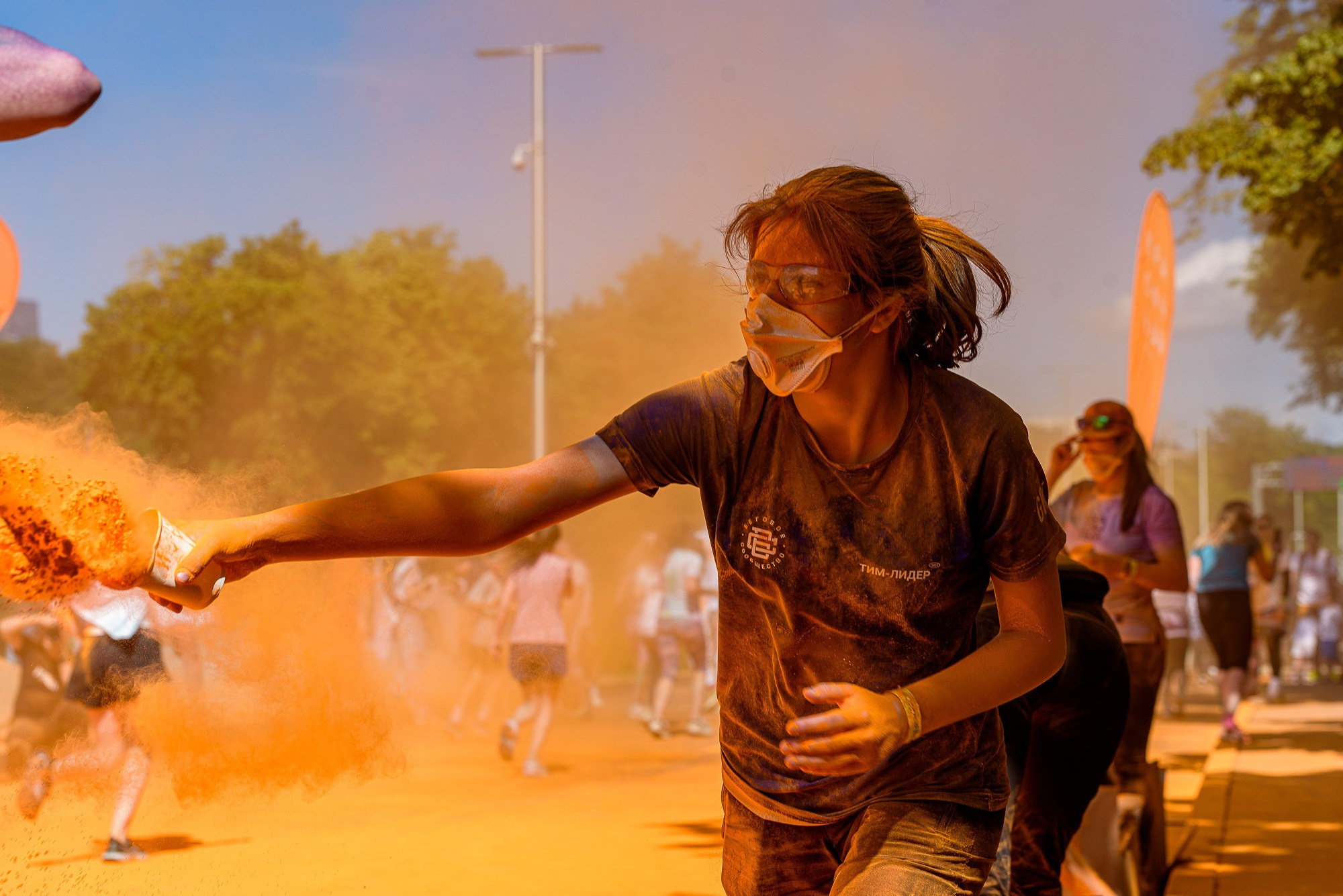 Красочные волонтеры!. Репортажный фотограф Сергей Квартальнов